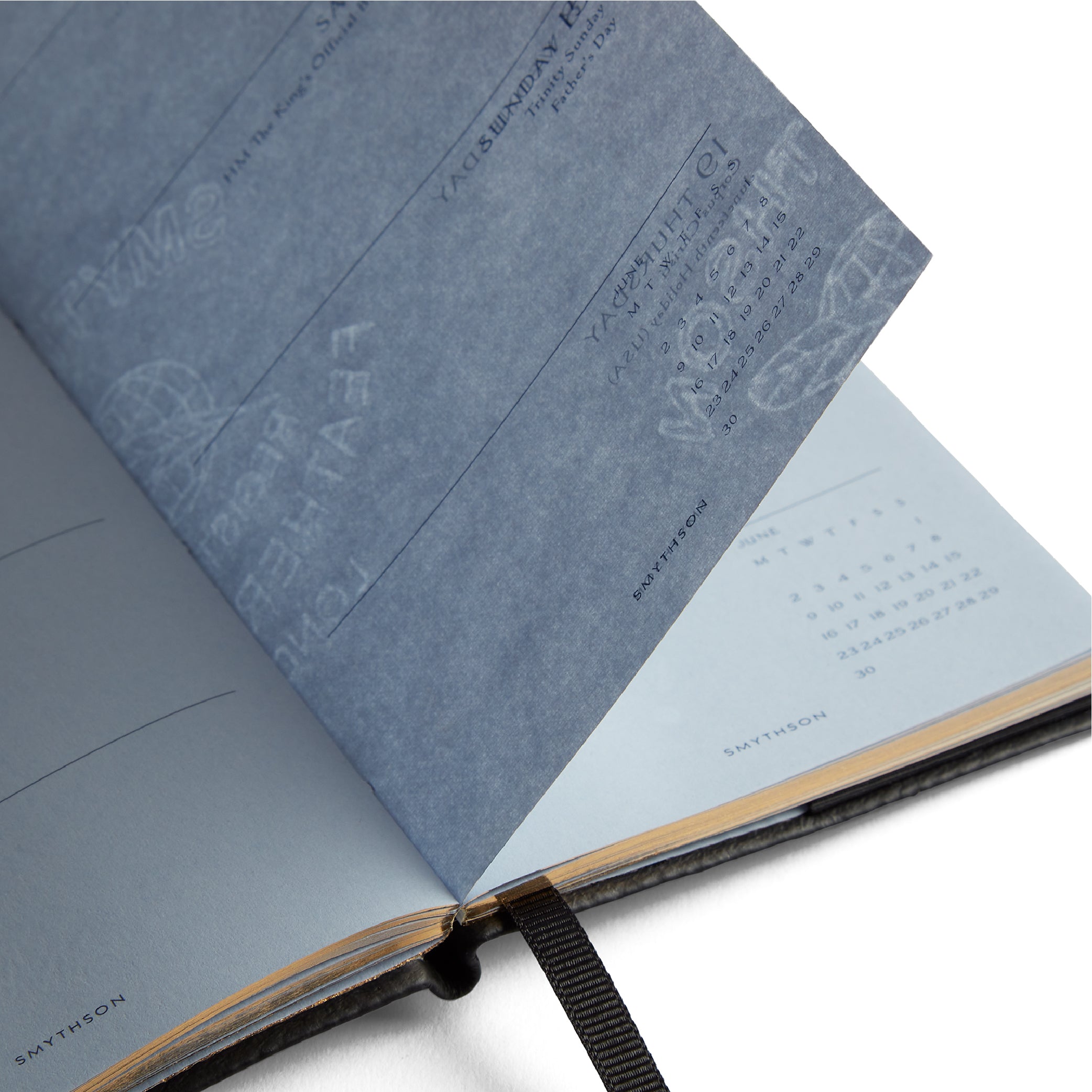 Black 2025 Panama Weekly Diary with Pocket