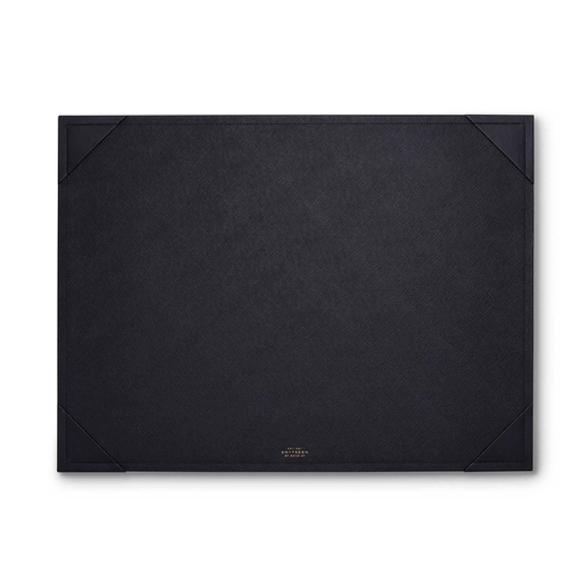 Desk Mat in Black Panama