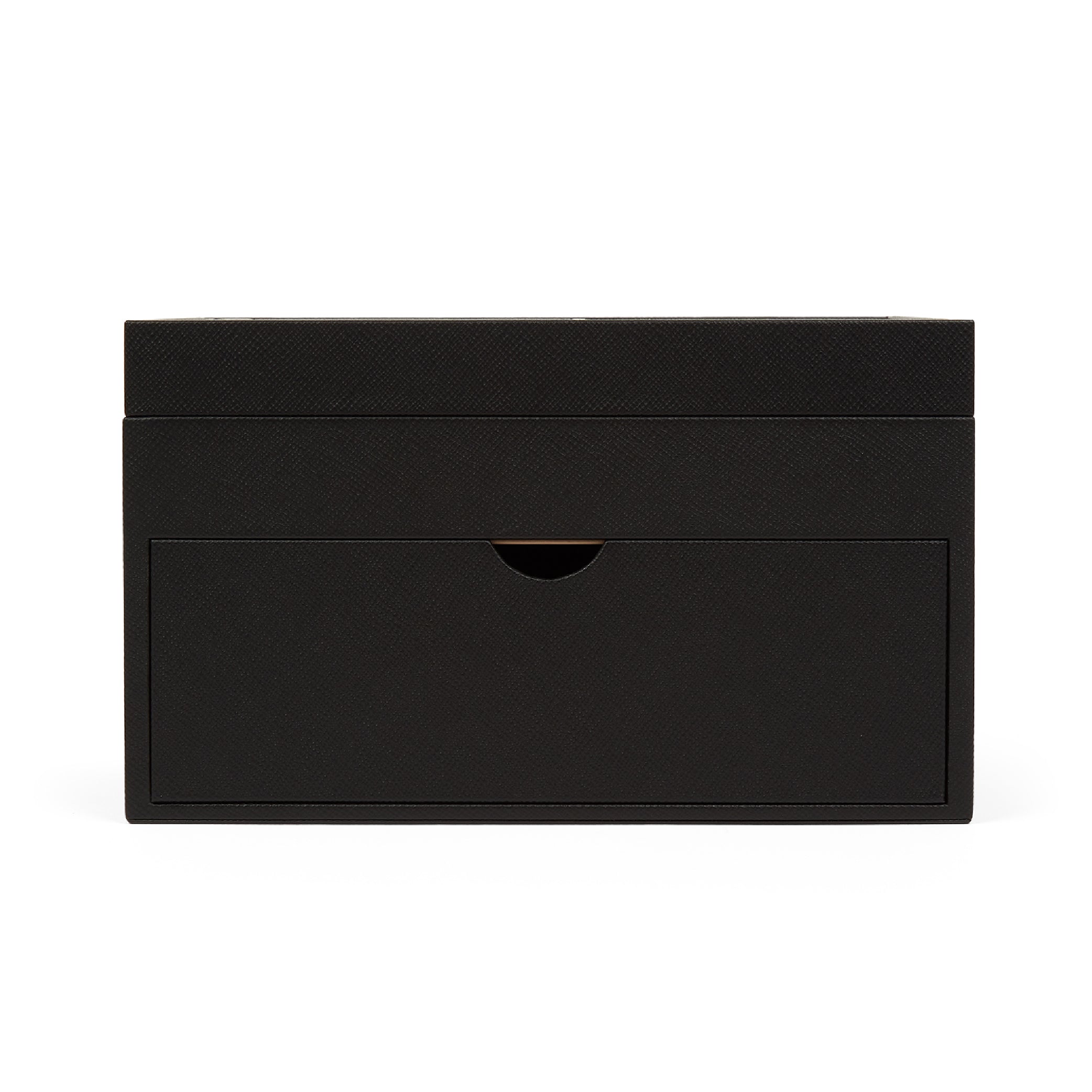 Stationery Organiser in Black Panama