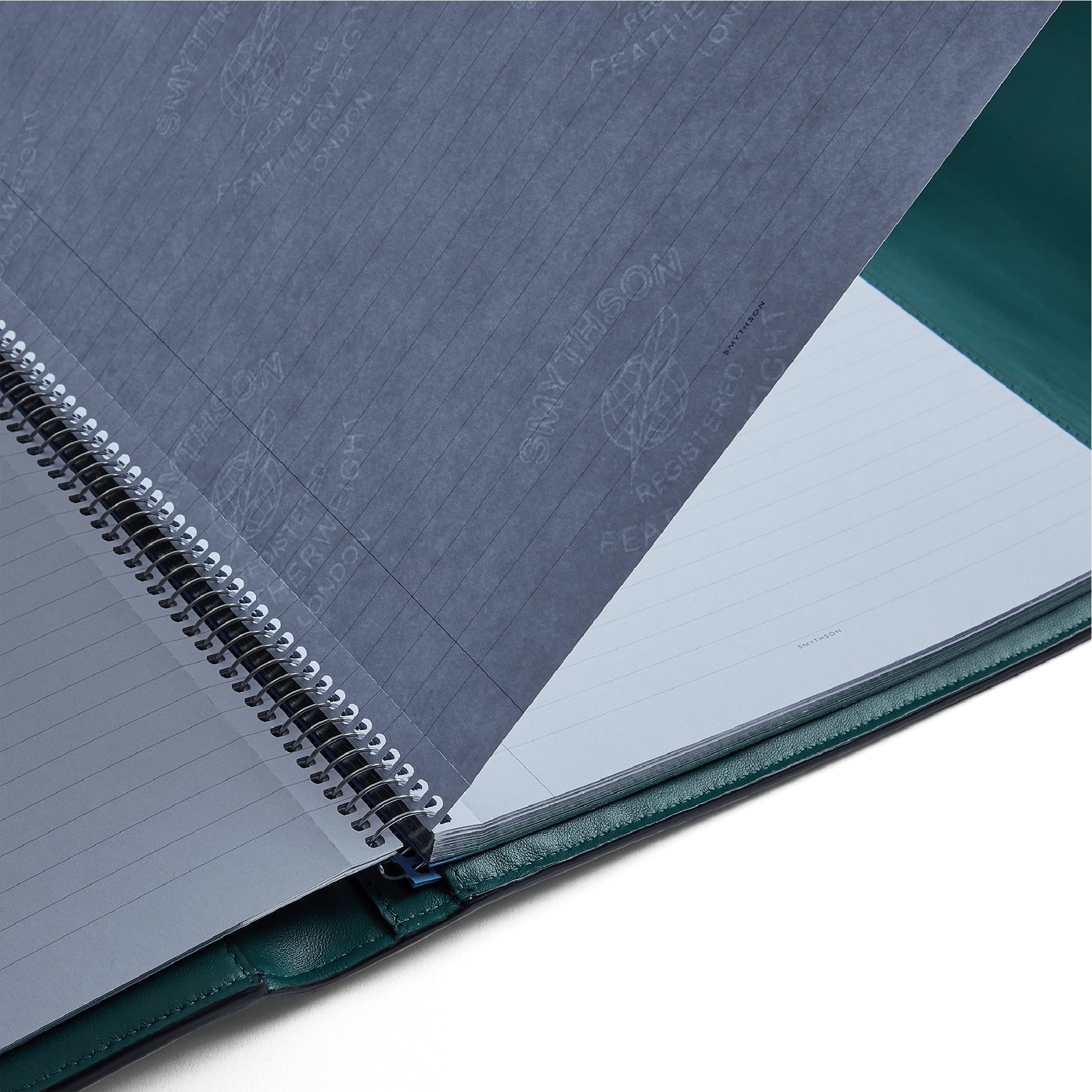 A4 Envelope Writing Folder in Forest Green Panama