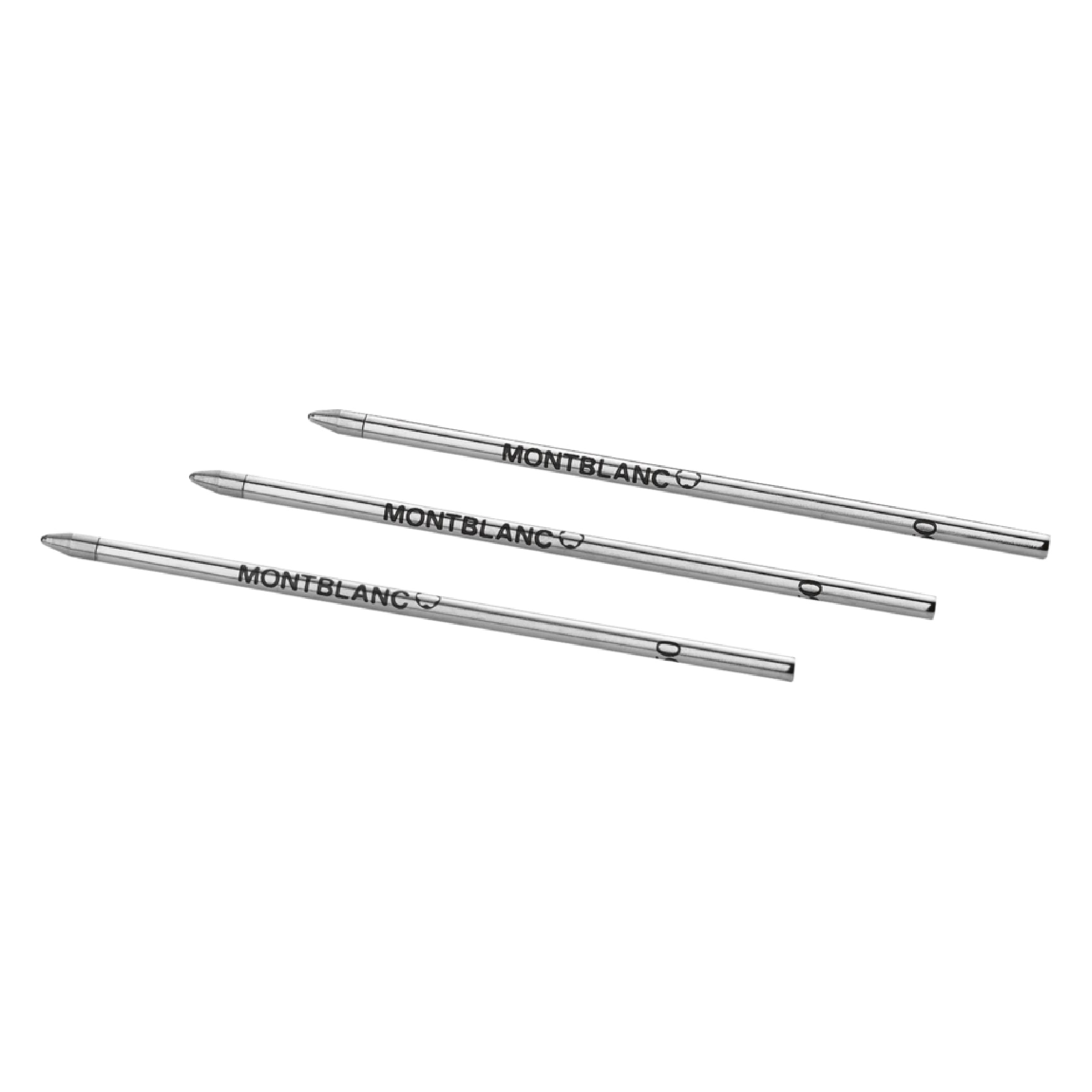 3 Ballpoint Small Refills, Mystery Black (M)