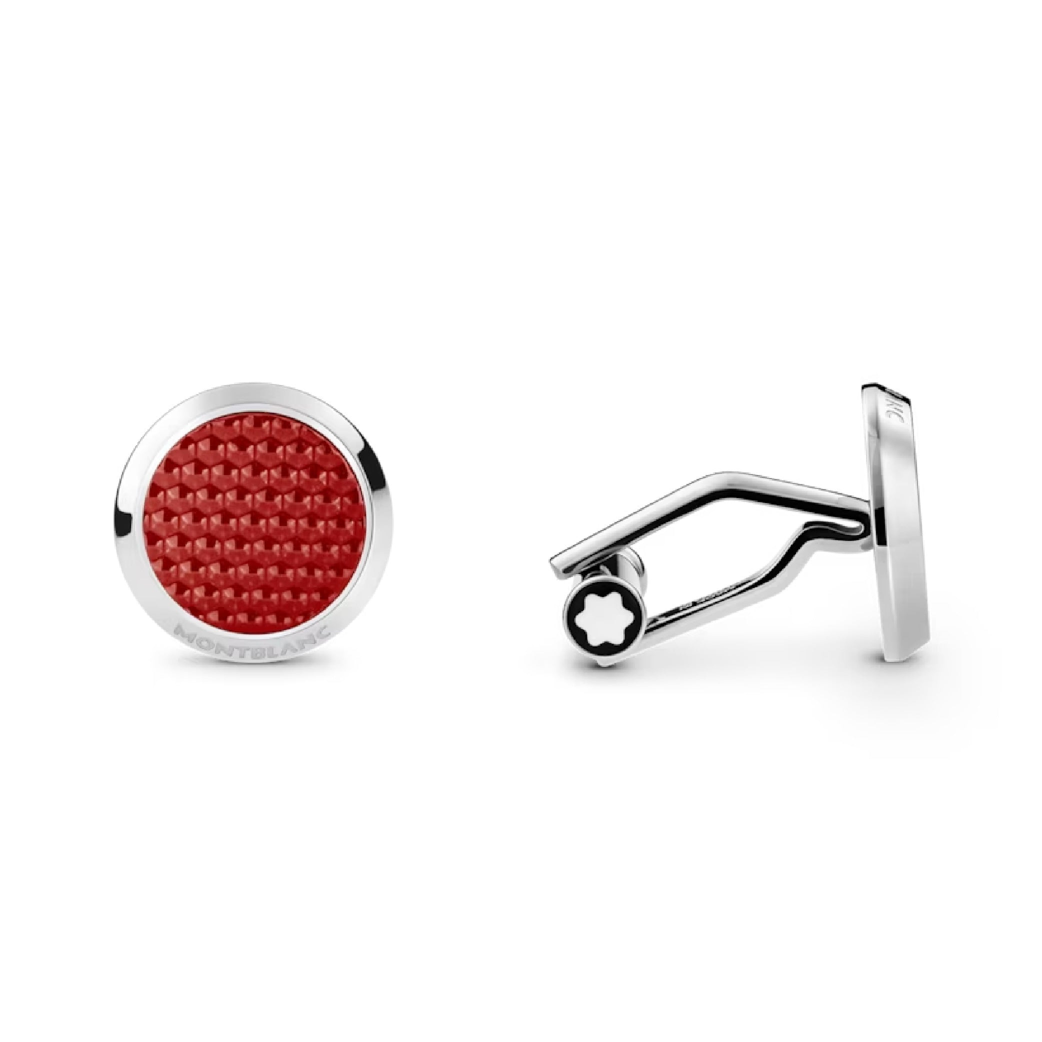 MONTBLANC Meisterstück Red Cufflinks | Hexagonal Inlay | Style of Zug