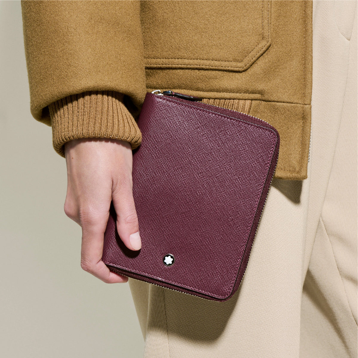 Sartorial 5 Pen Pouch Zip Cassis