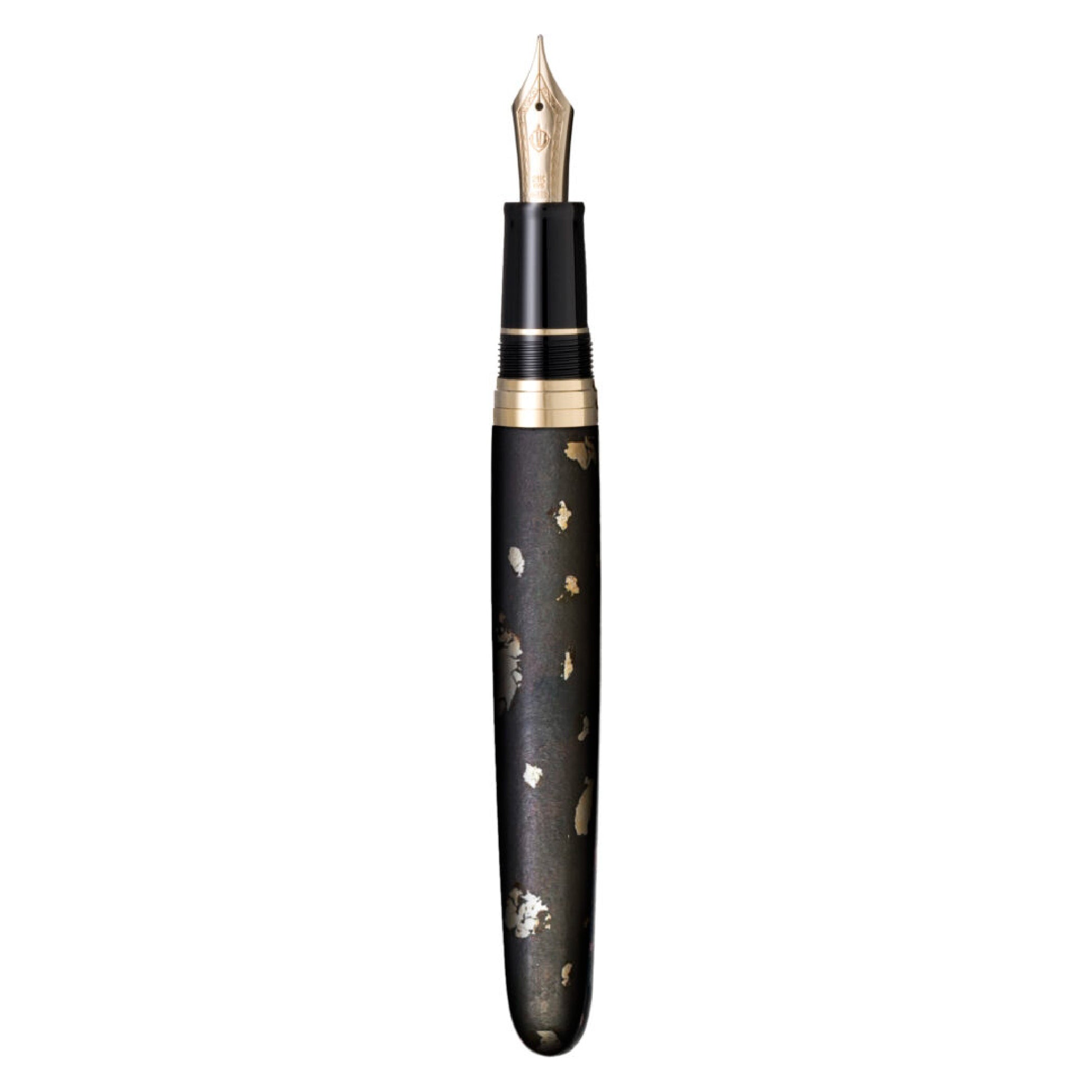 Traditional Japanese Lacquer Art Nawate Haku-chirashi Yoh Fountain Pen