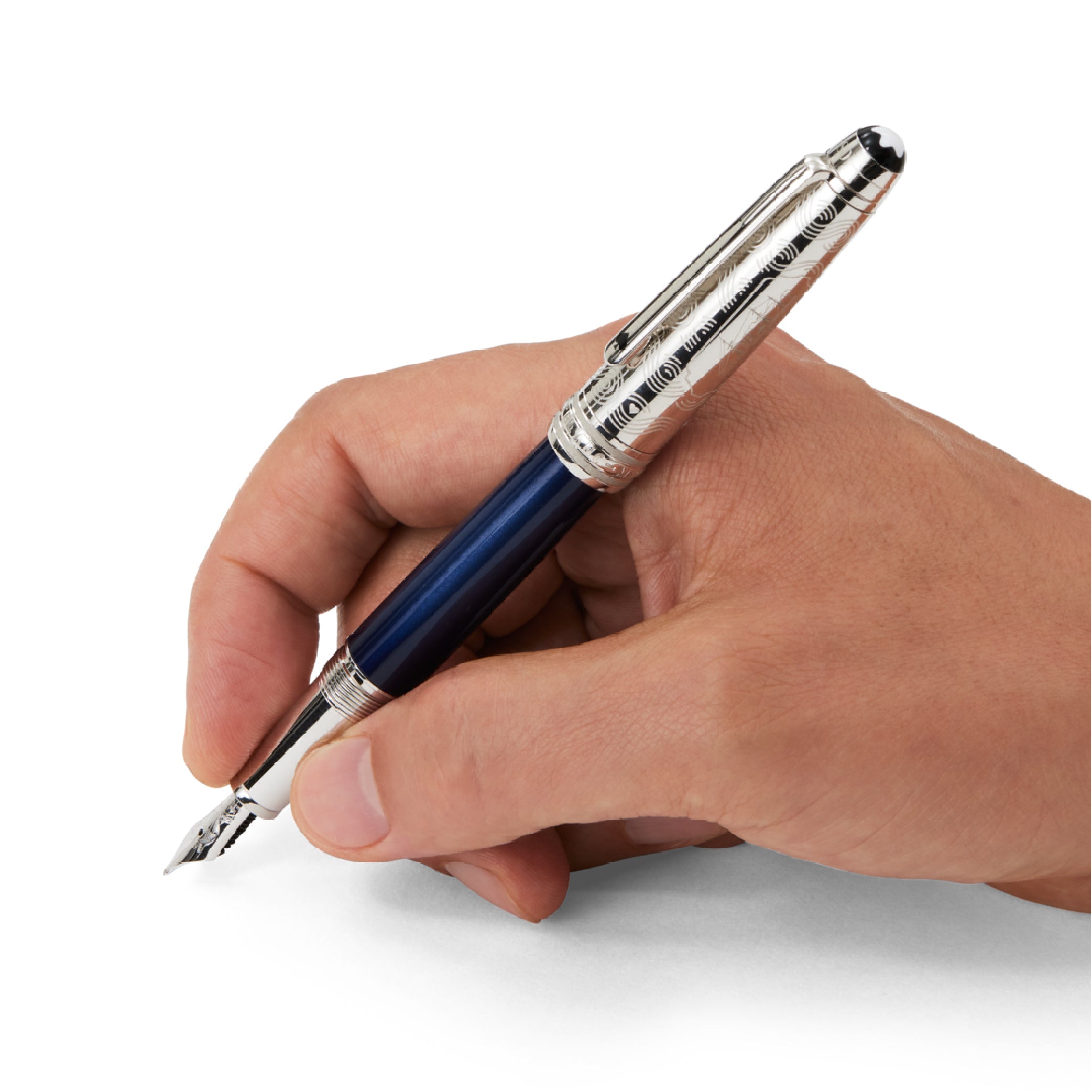 Meisterstück Around the World in 80 Days Blue Solitaire LeGrand Fountain Pen