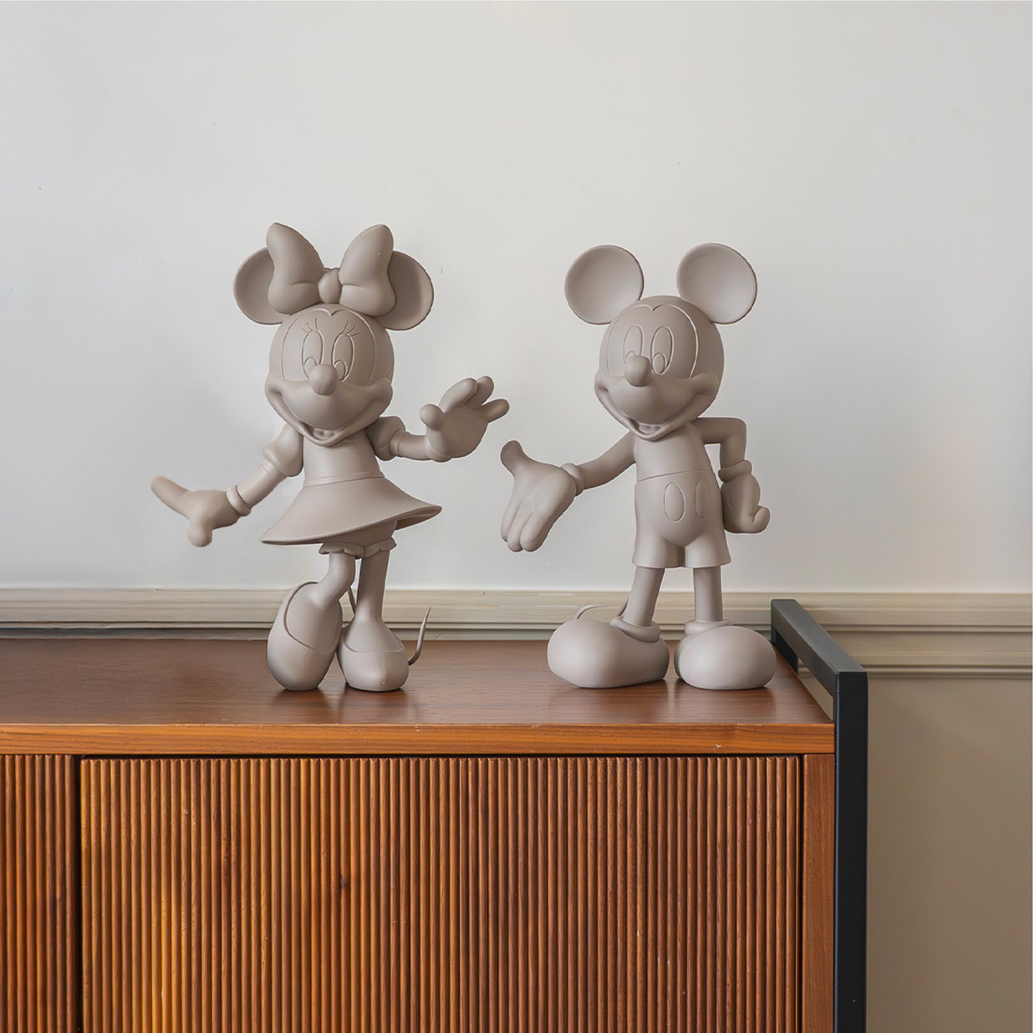 Minnie Welcome Matt White- 31CM
