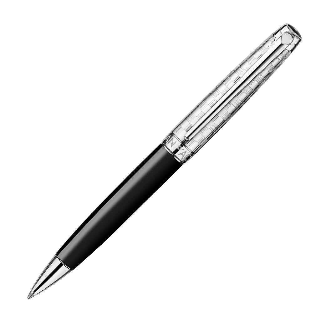 CARAN D'ACHE_Leman Damier Black Special Edition Ballpoint Set