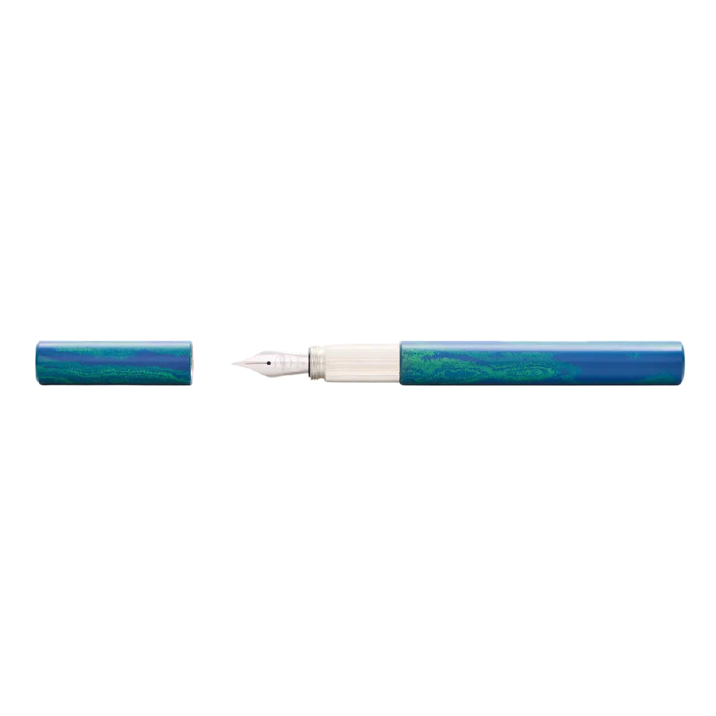 Shortcap Ebonite Faroe Silver Fountain Pen