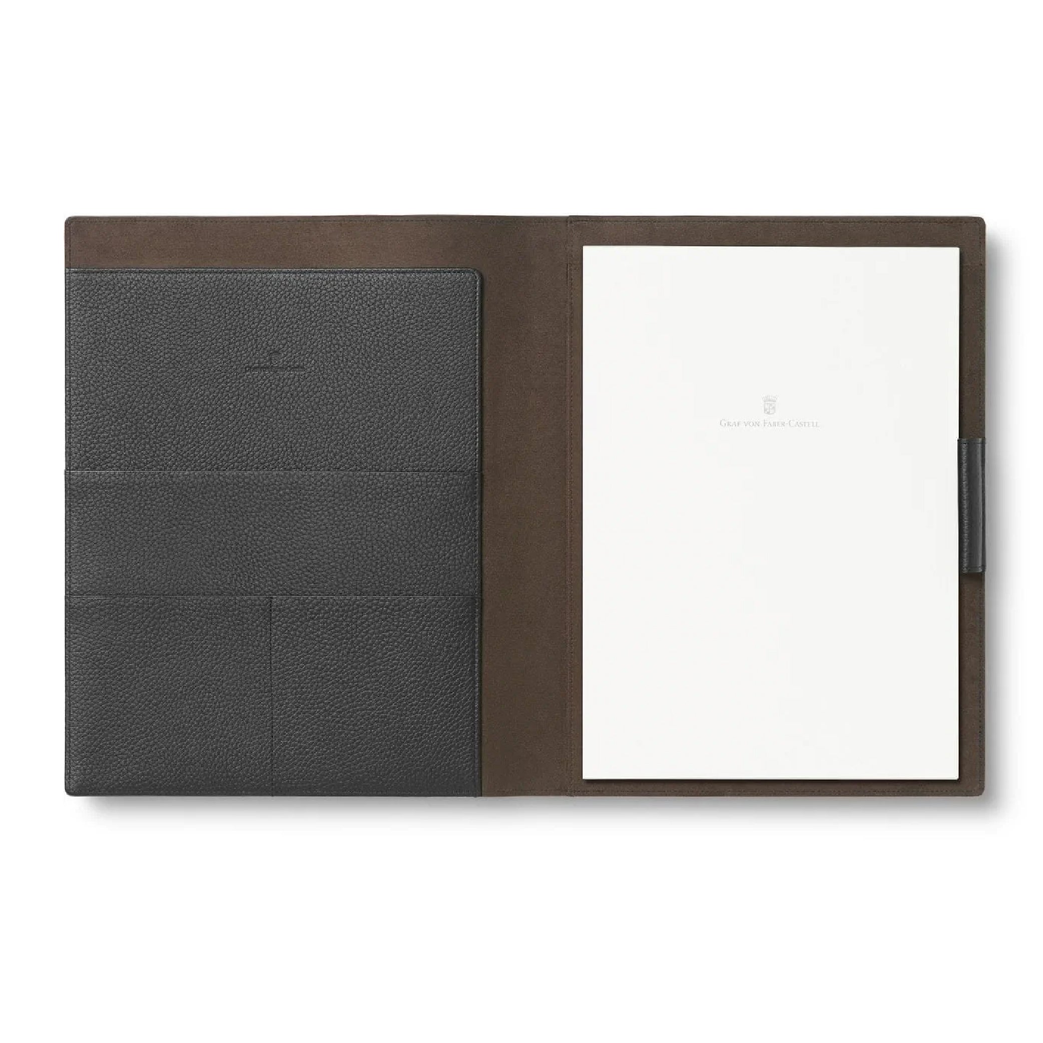 Writing case A4 in Black Cashmere