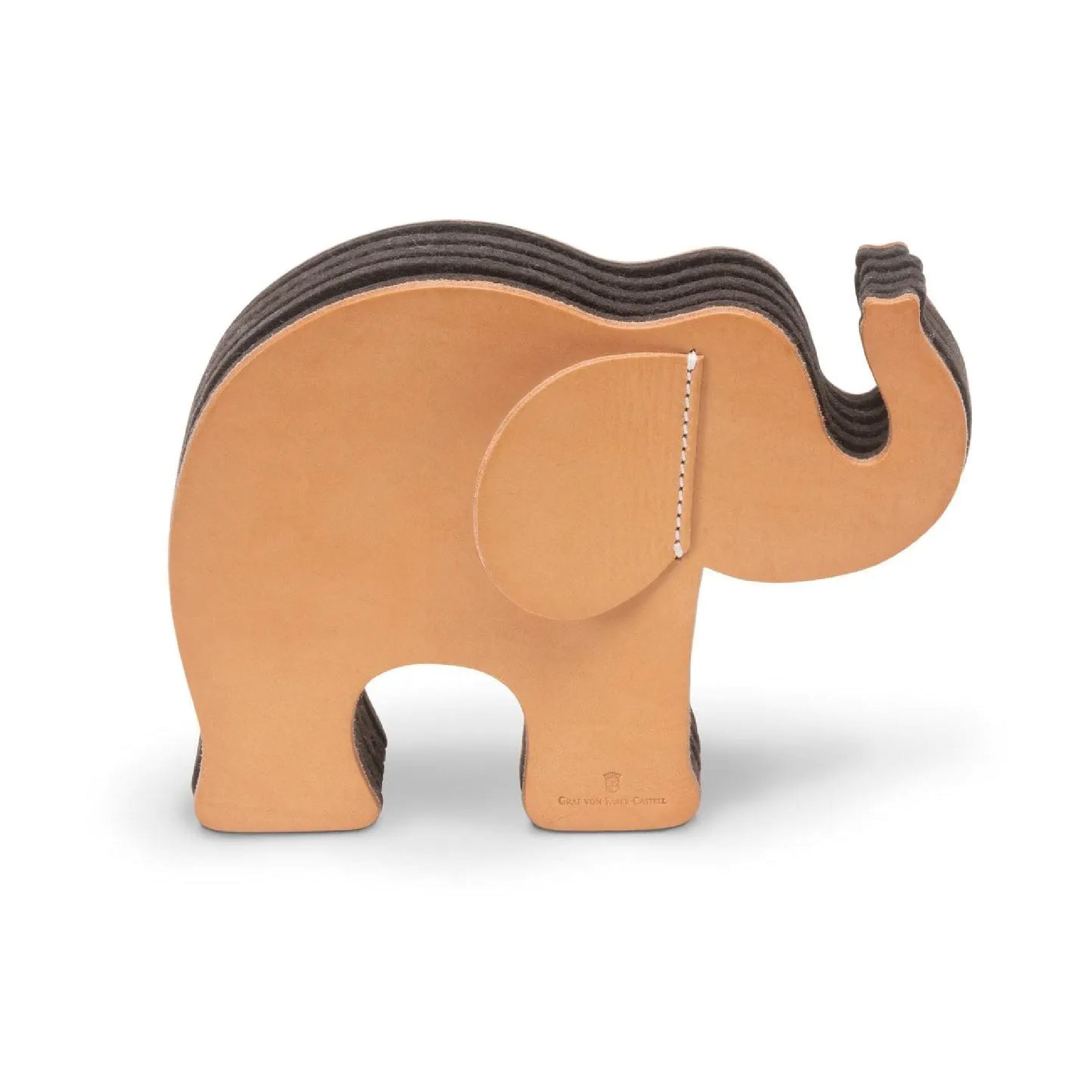 Pen Holder Natural Elephant Medium