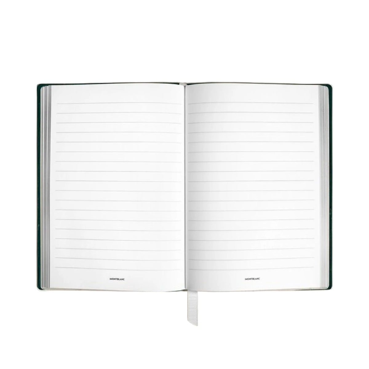 Medium Notebook in Corteccia British Green Leather, Lined