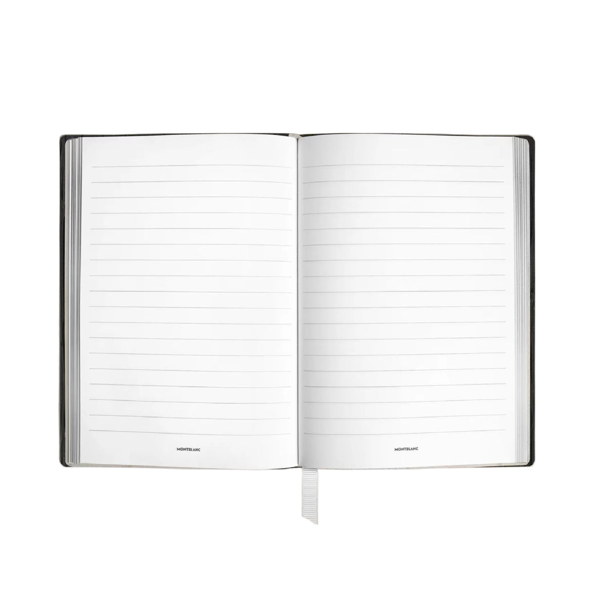 Medium Notebook in Corteccia Black Leather, Lined