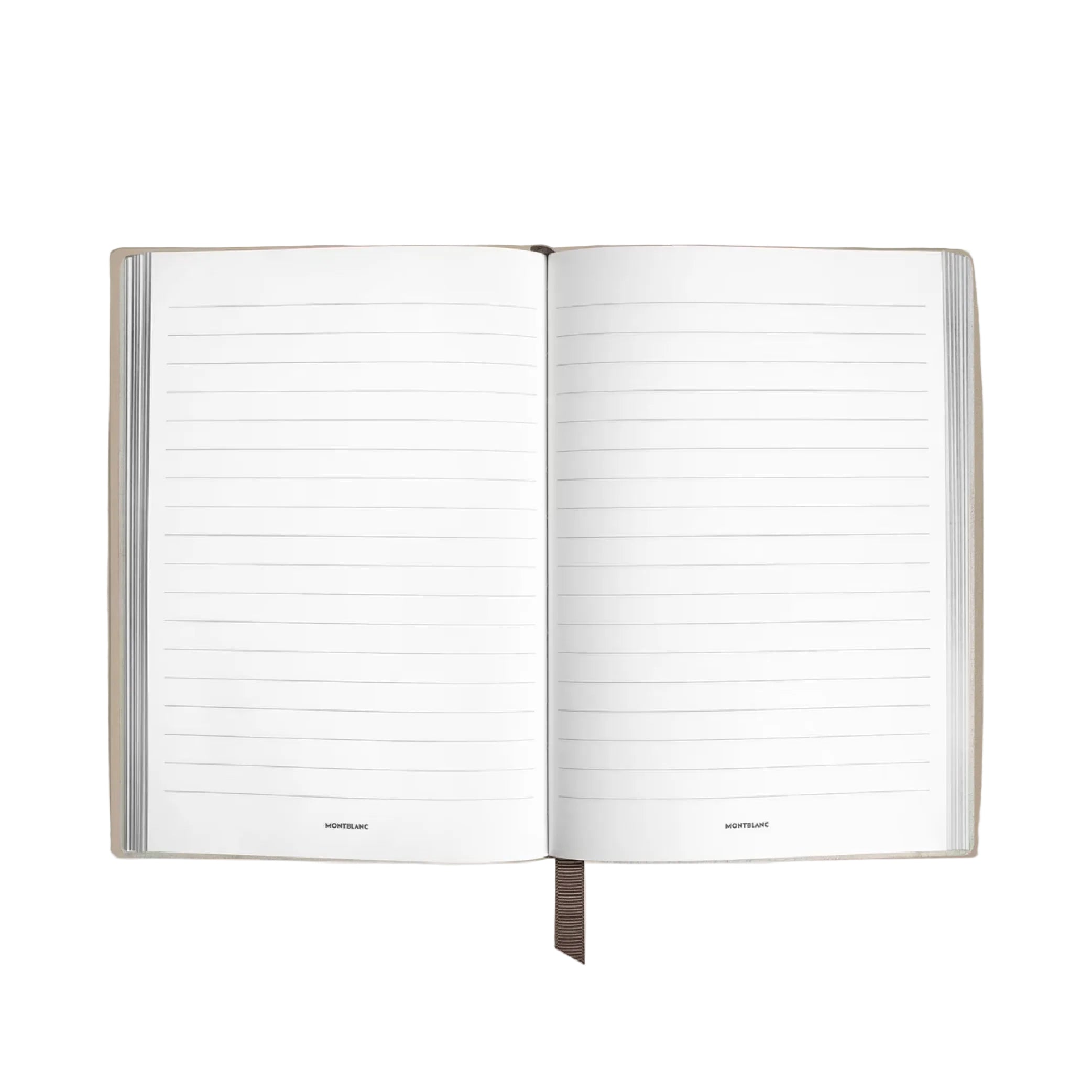 Medium Notebook in Dusty Grey Soft Leather, Lined