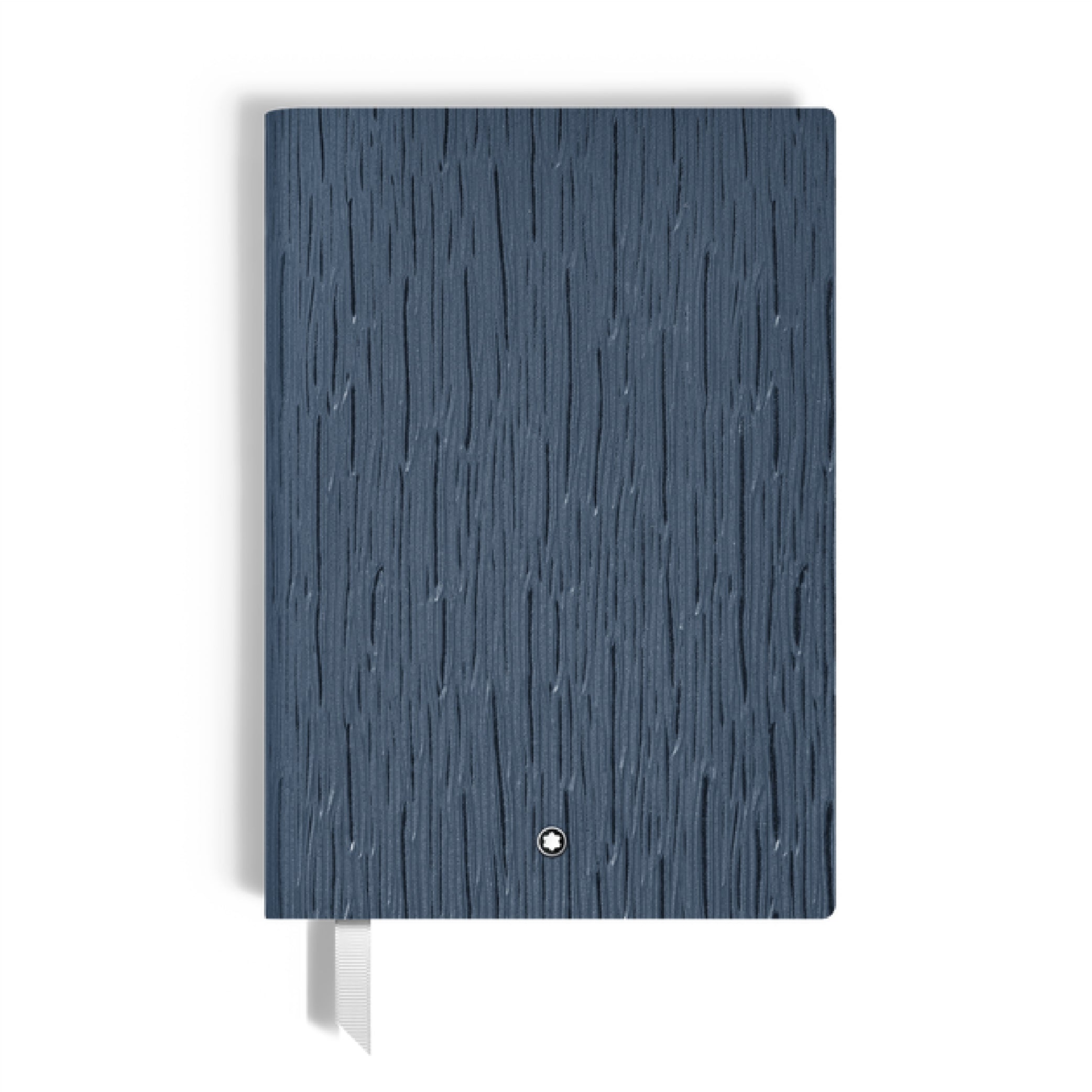 Medium Notebook in Corteccia Blue Leather, Lined