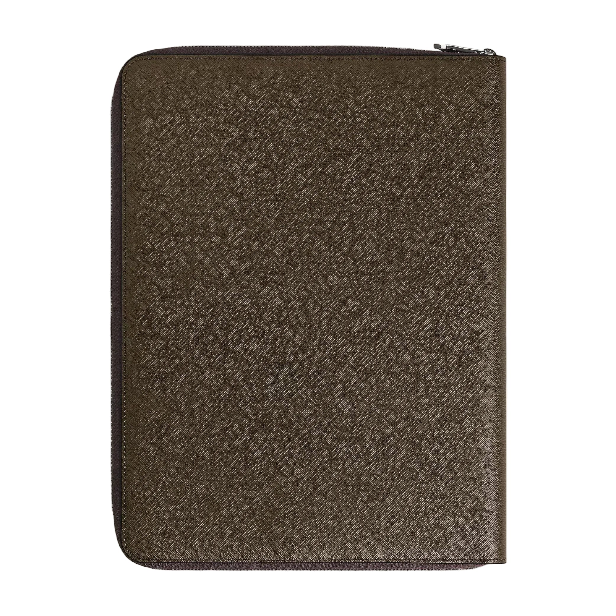 Sartorial Medium Khaki Notes Holder with Zip