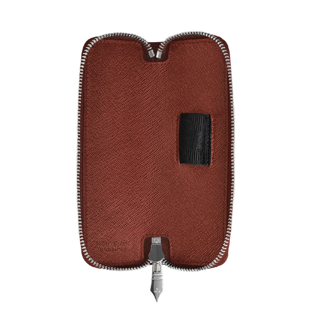 Sartorial 1 Pen Pouch Zip Red Oak