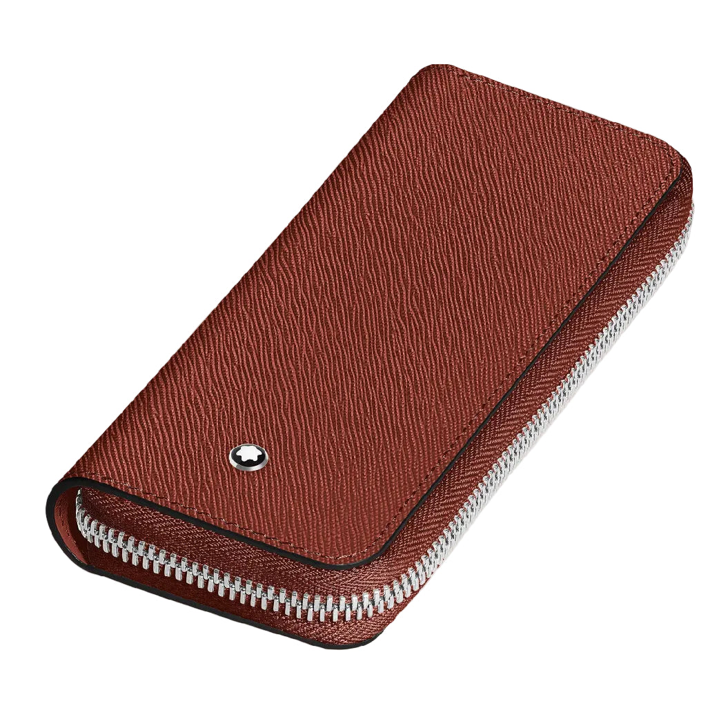 Sartorial 2 Pen Pouch Zip Red Oak