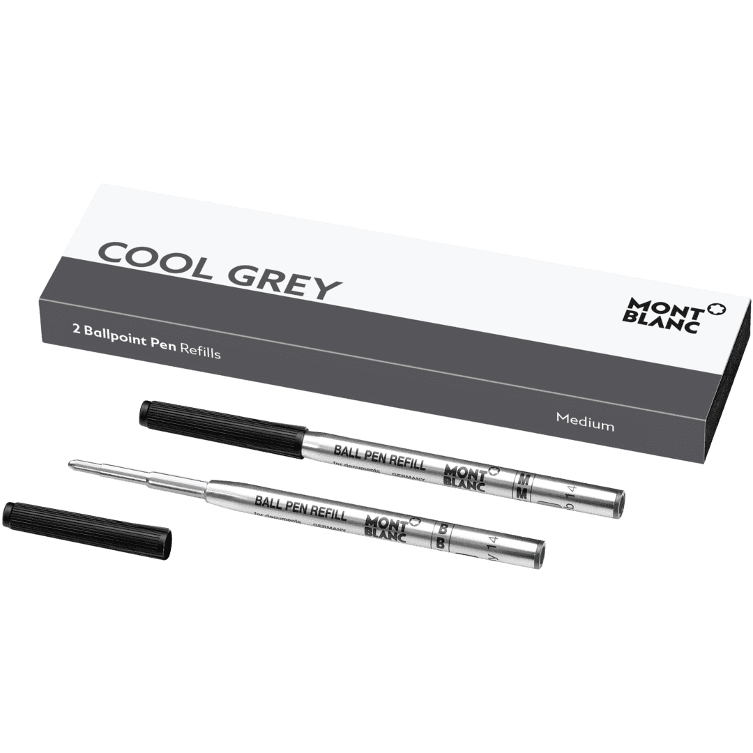 MONTBLANC Ballpoint Pen Refills | Cool Grey 2-Pack | Writing Culture