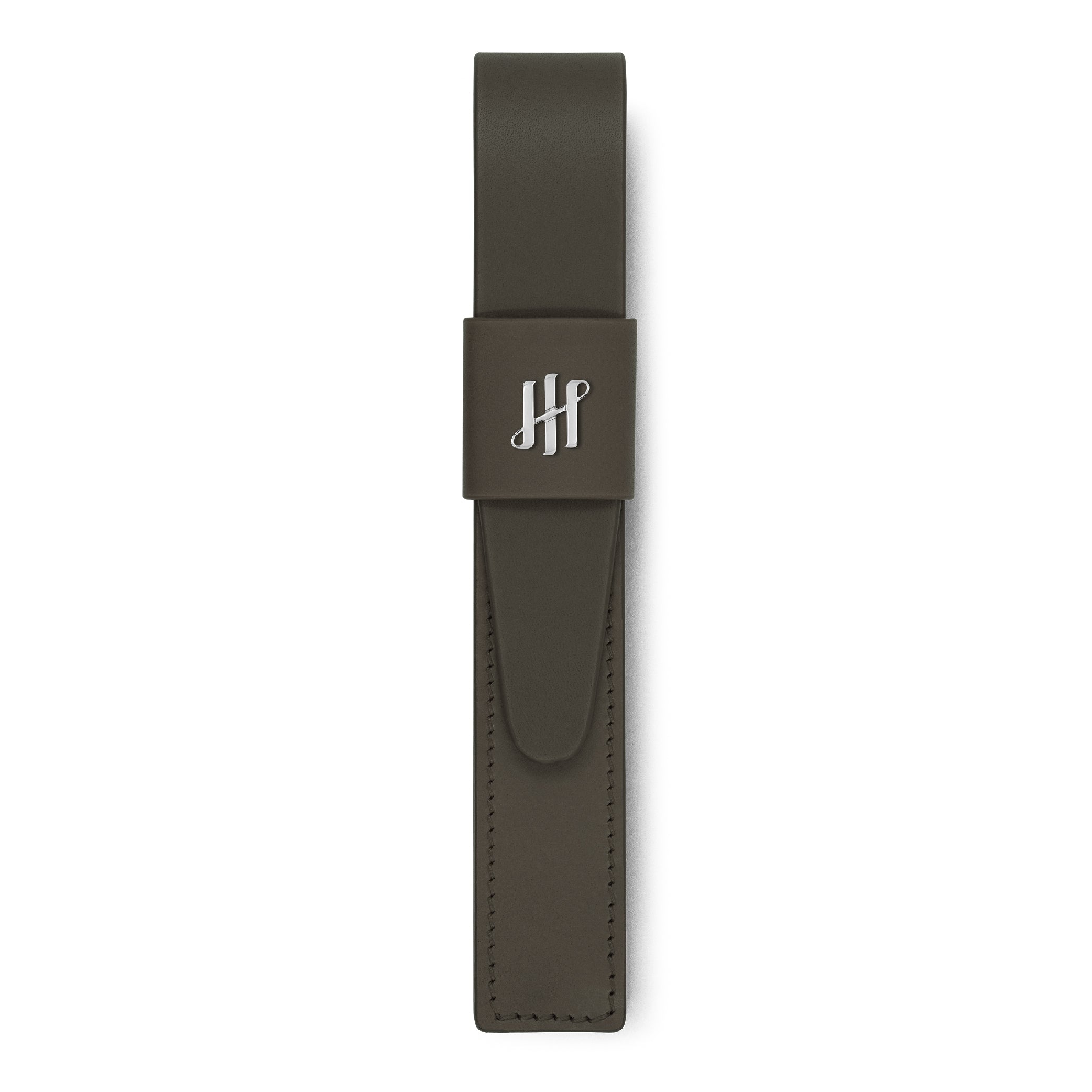 Green Palladium-Plated Pen Pouch