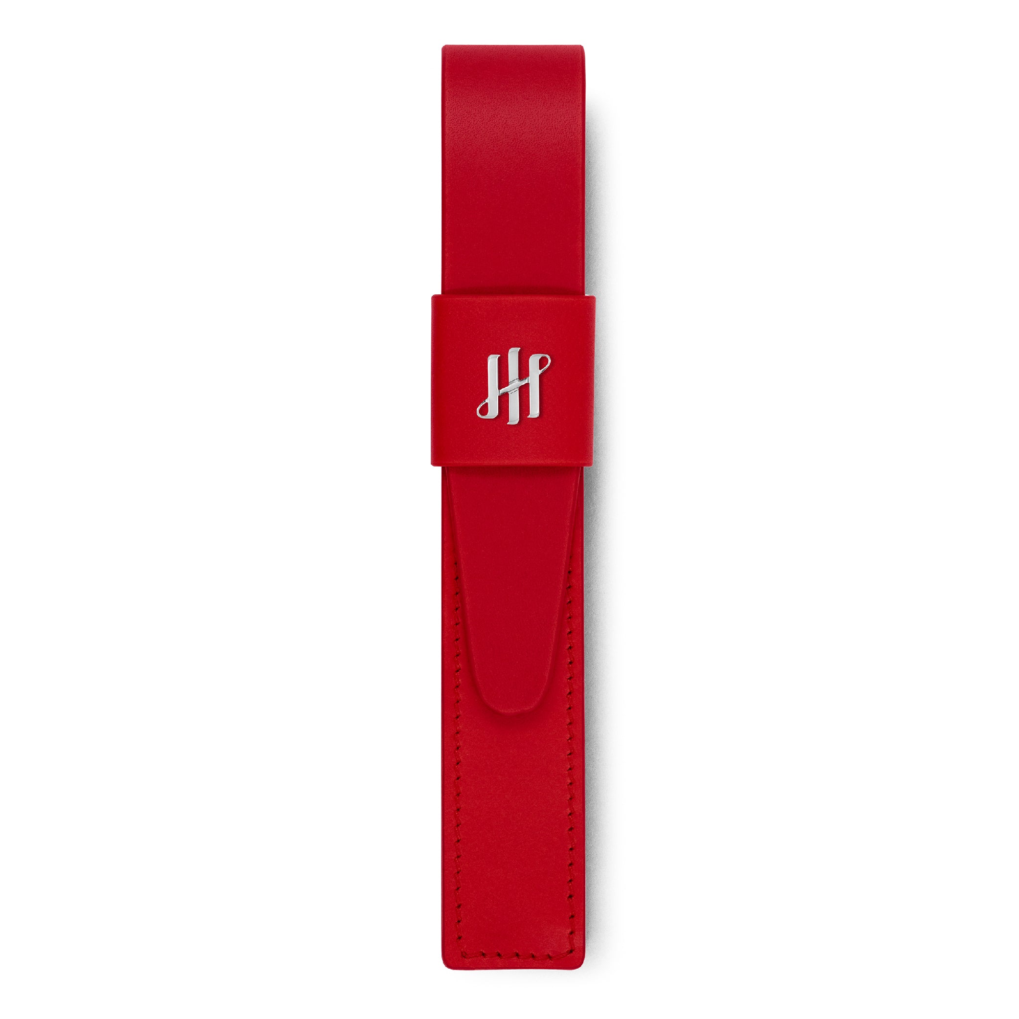 Red Palladium-Plated Pen Pouch