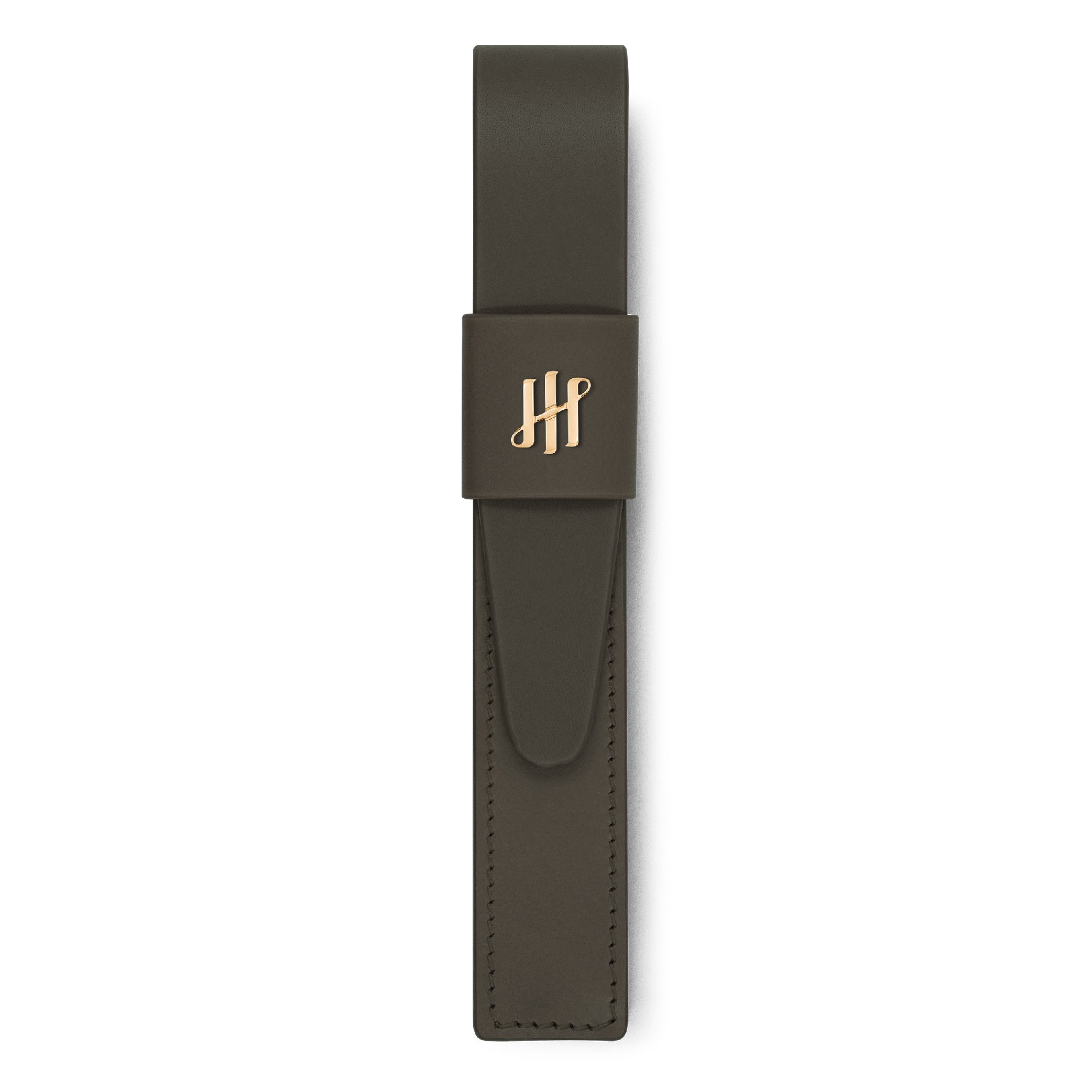 Green Gold-Plated Pen Pouch