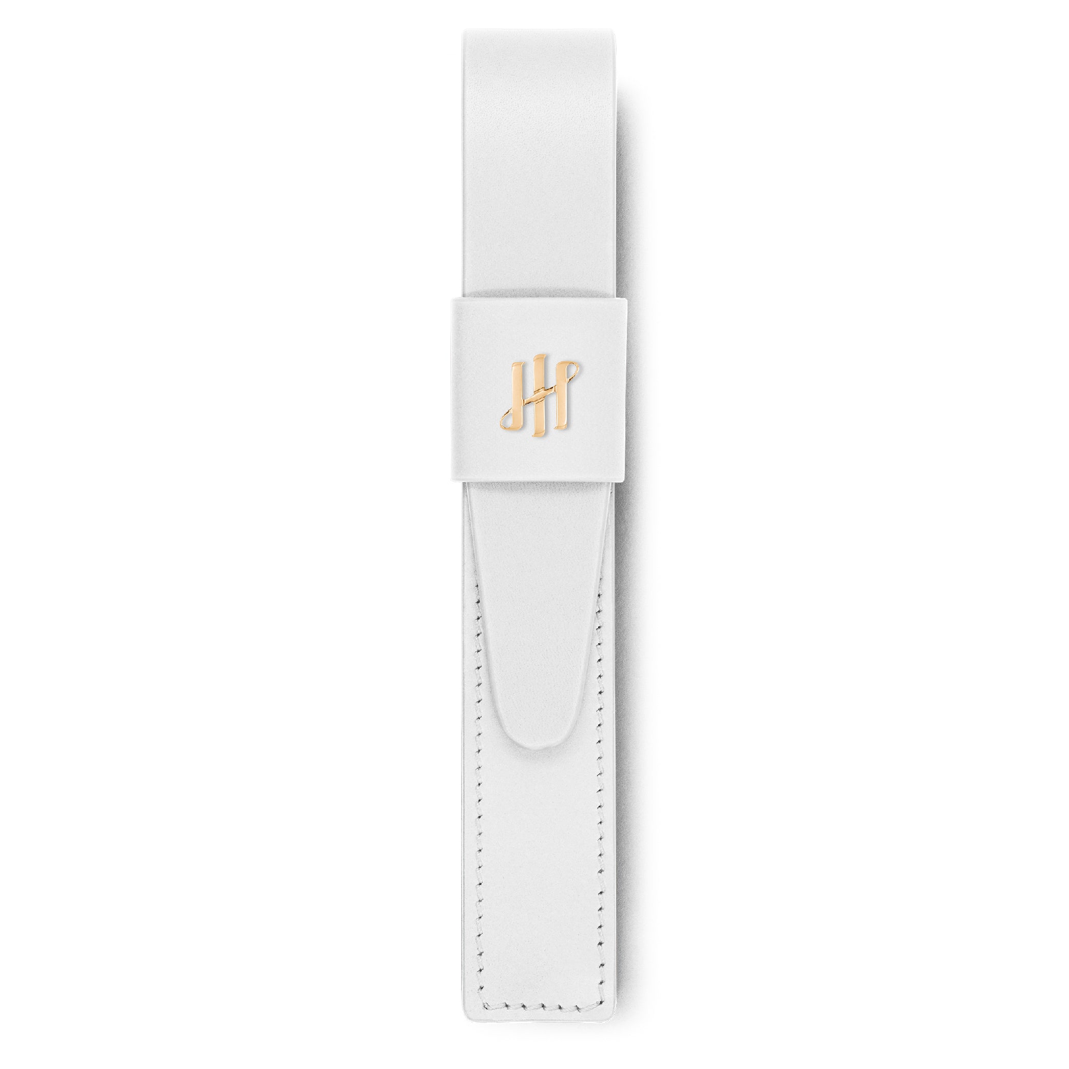 White Gold-Plated Pen Pouch