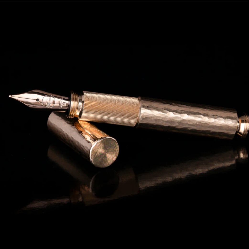 Pocketmaster Hammered Solid Rose Gold Limited Edition Fountain Pen