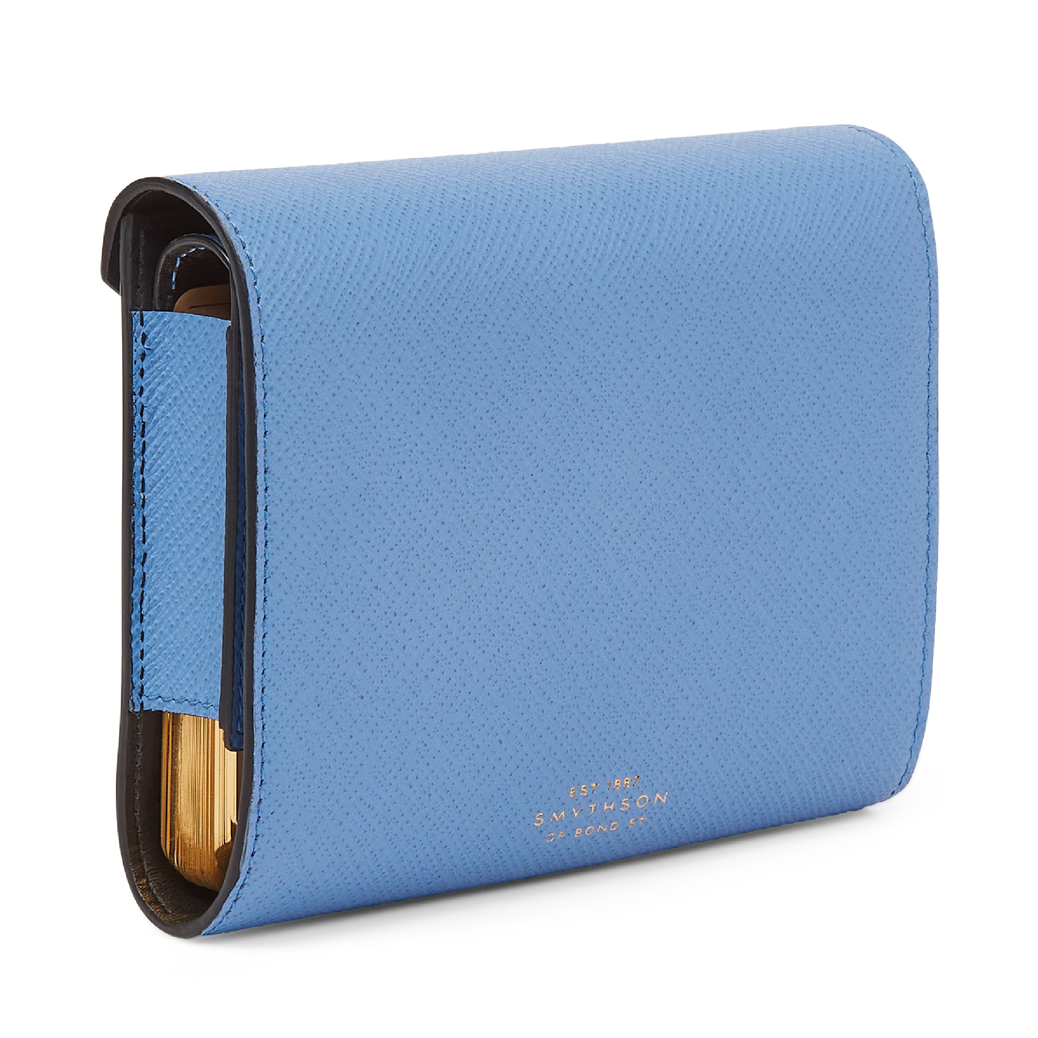 SMYTHSON_Double Playing Cards Case in Nile Blue Panama_Back Picture
