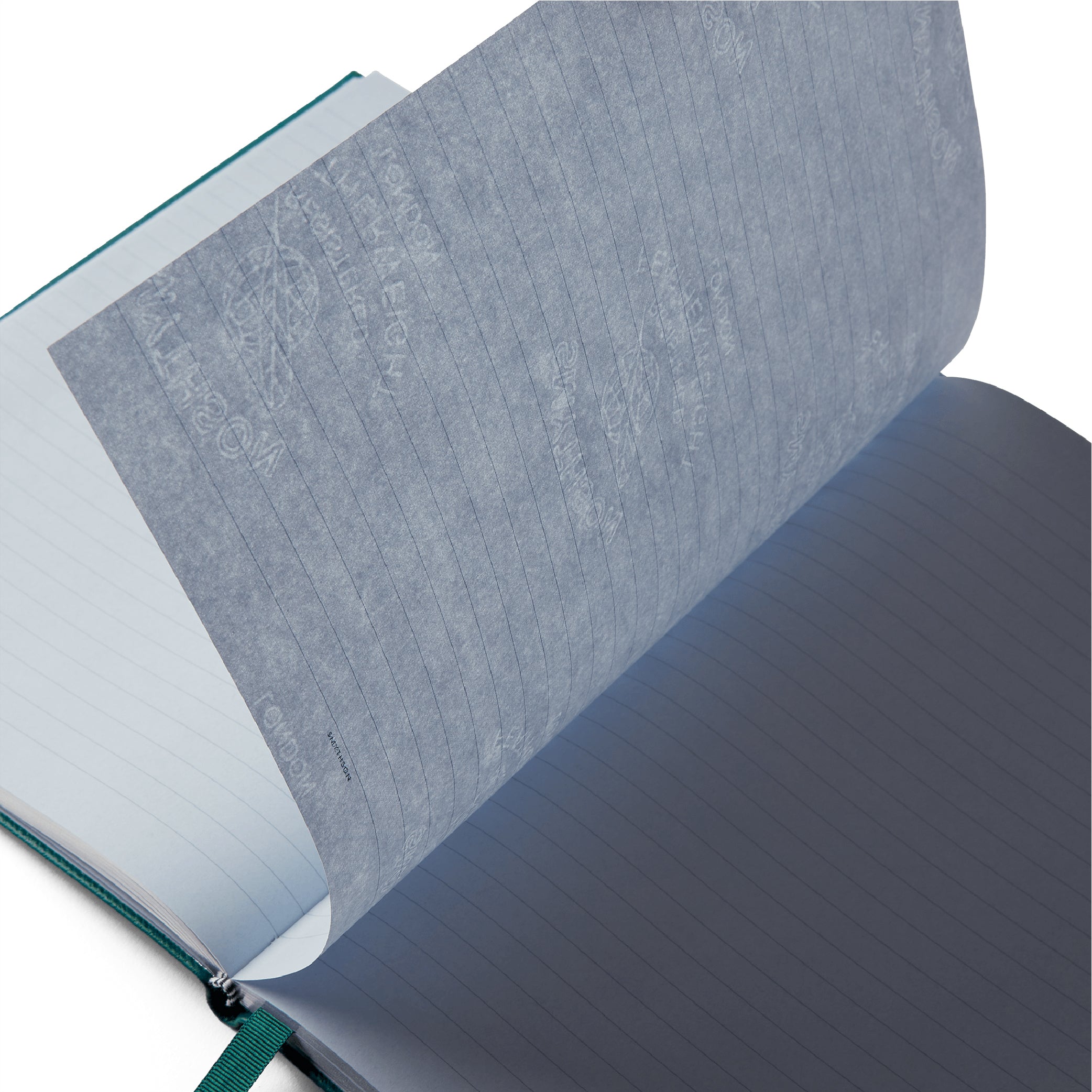SMYTHSON_Portobello Notebook in Petrol Panama_Paper Detail
