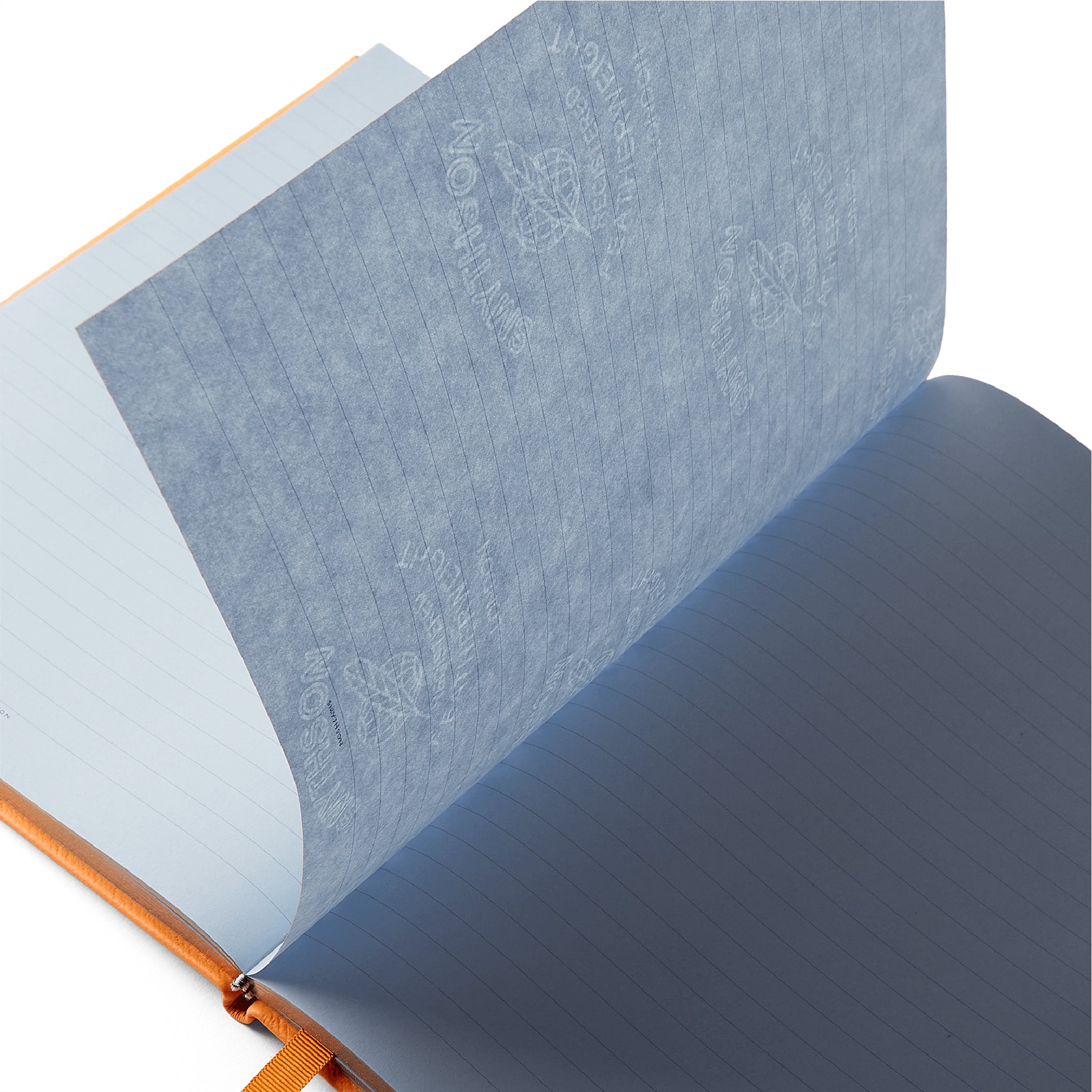 SMYTHSON_Portobello Notebook in Light Orange Panama_Paper Detail