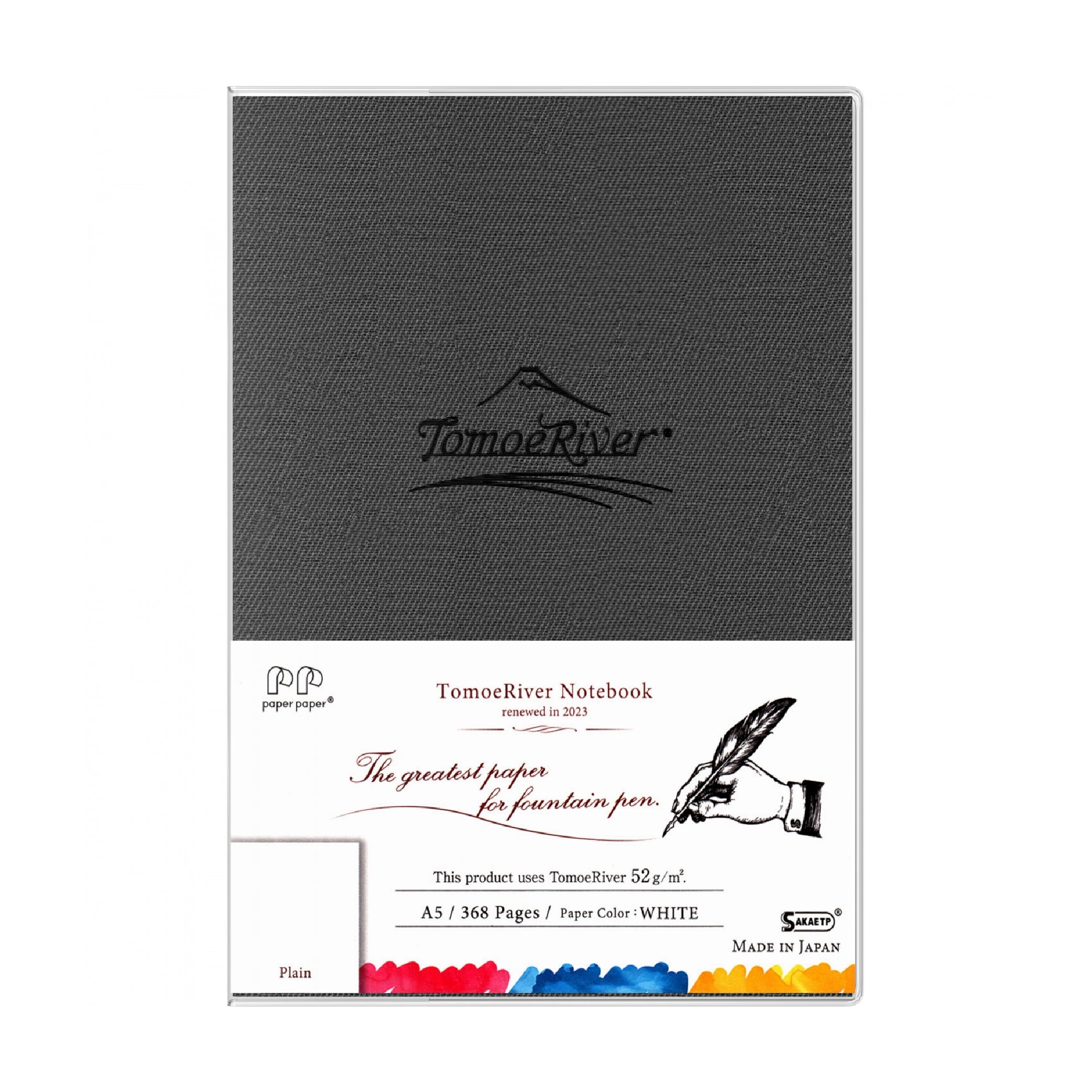 TOMOE RIVER_Hardcover A5 Plain White Notebook