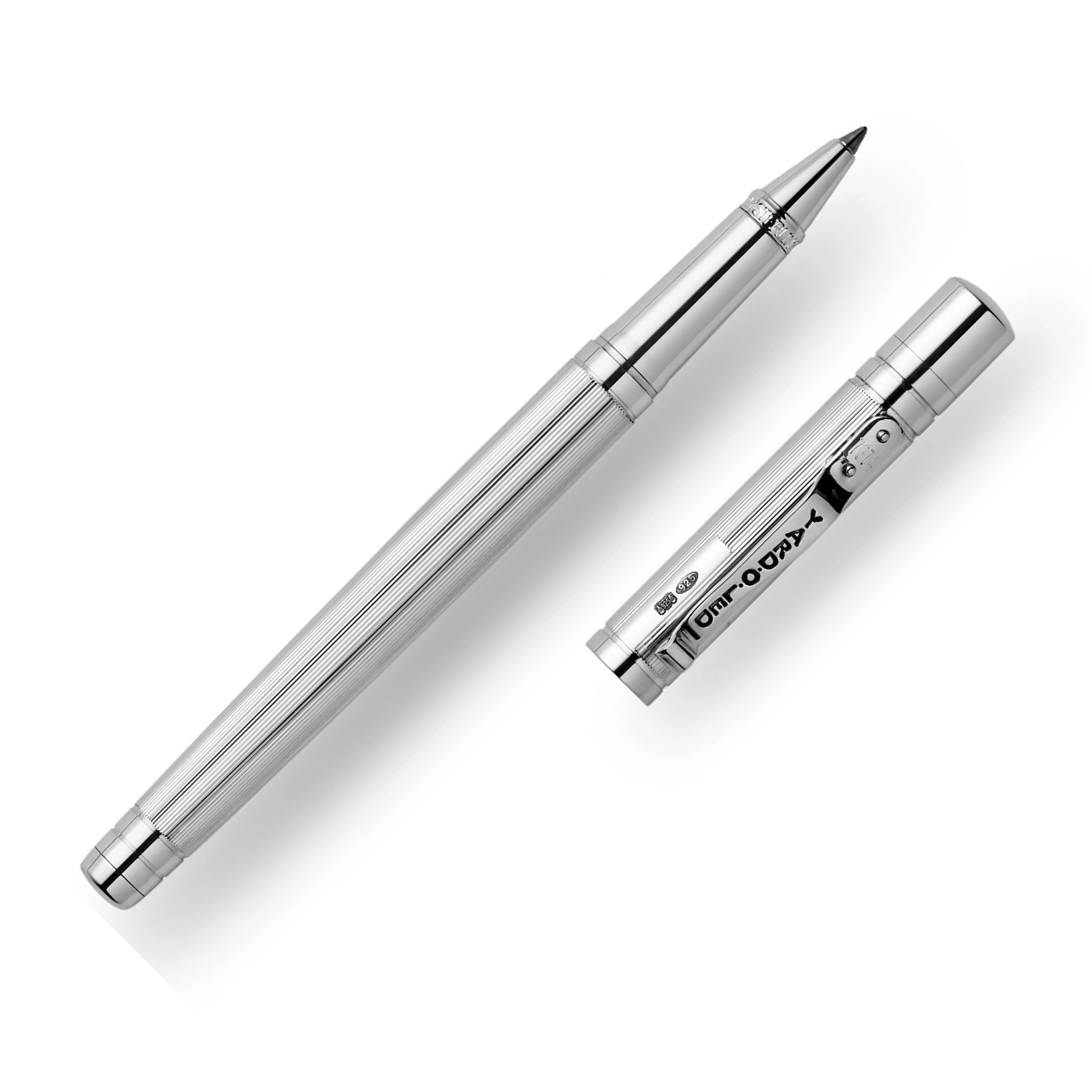 The Pinstripe 72 Sterling Silver Standard Rollerball