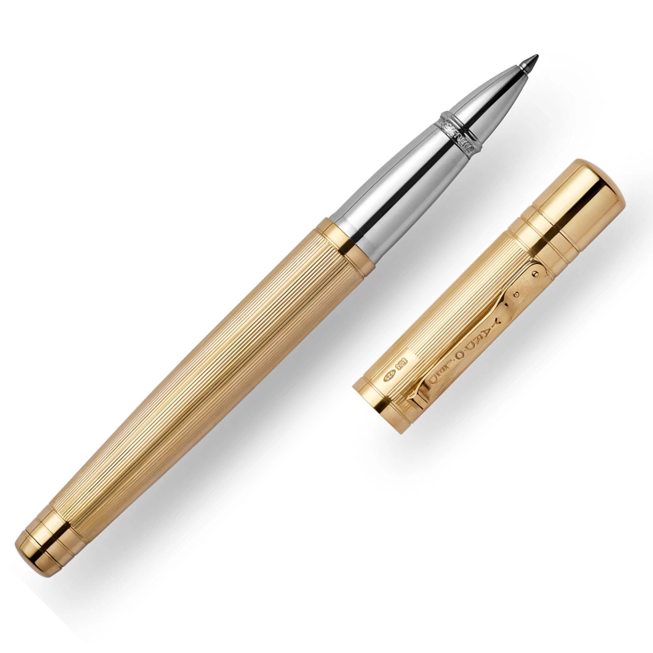 The Pinstripe 72 Gold Vermeil Grand Rollerball