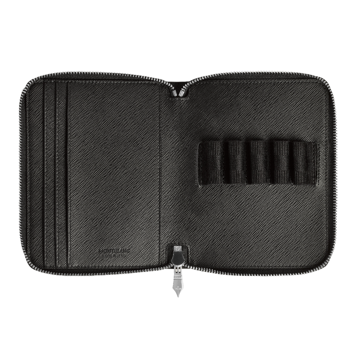 Sartorial 5-Pen Pouch Zip Black