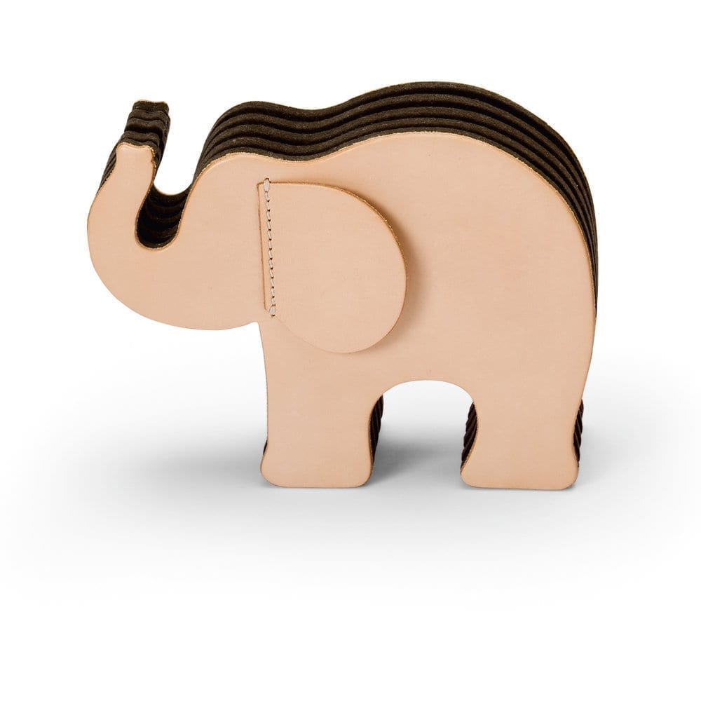 Pen Holder Dark Natural Elephant Big