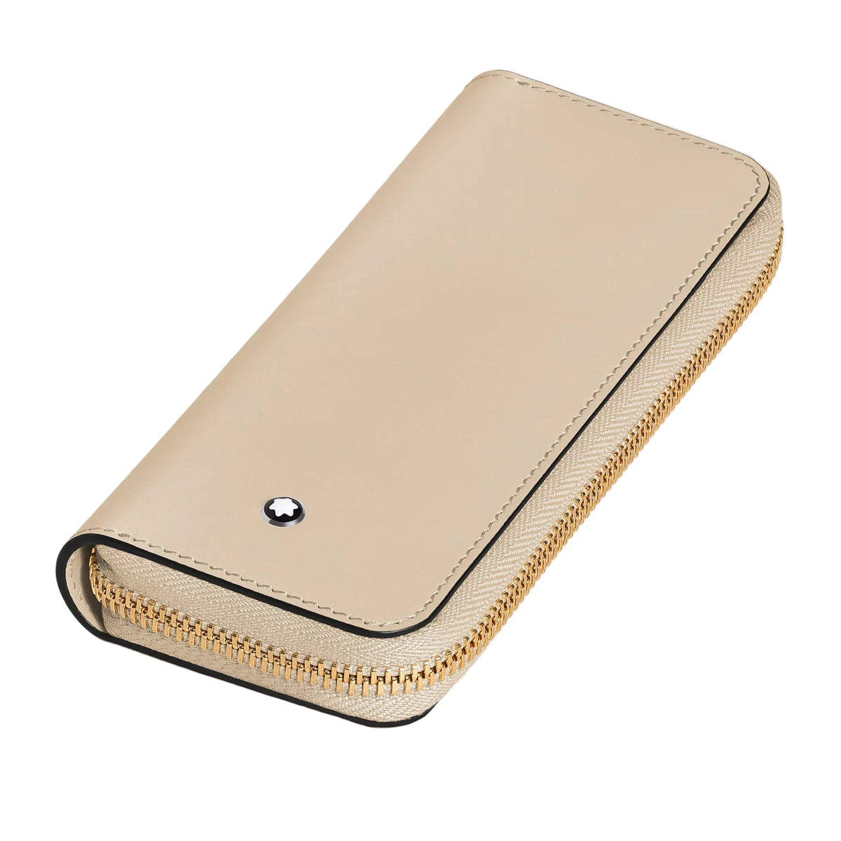 Meisterstück 2 Pen Pouch with Zip Cloudy Beige