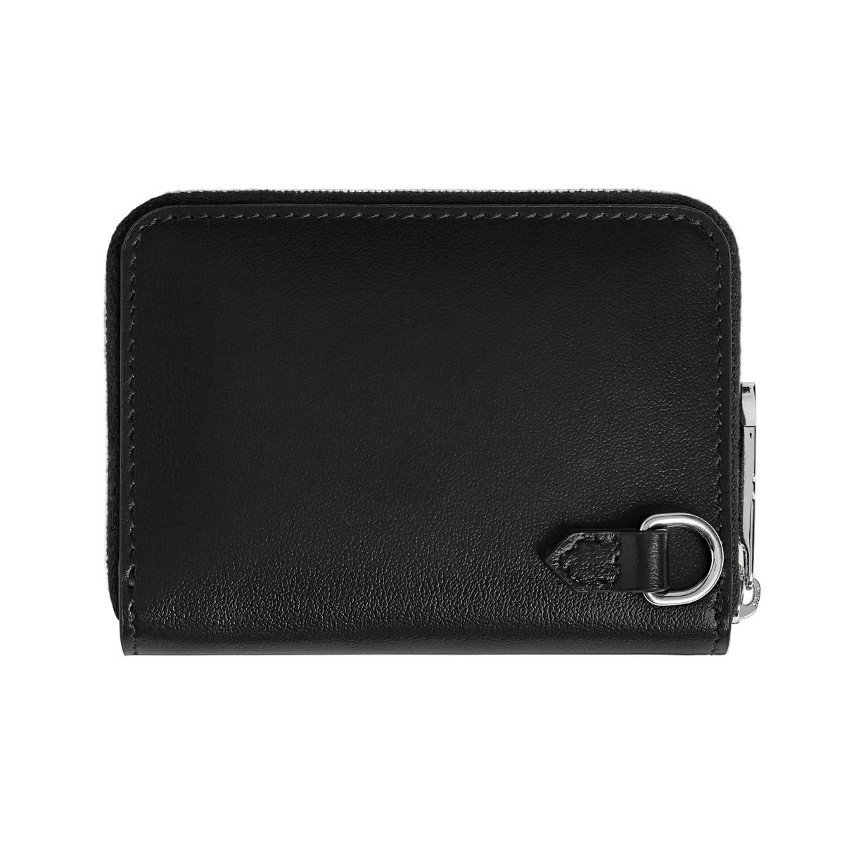 Meisterstück Black Mini Wallet 2cc with Zip and Pen Loop