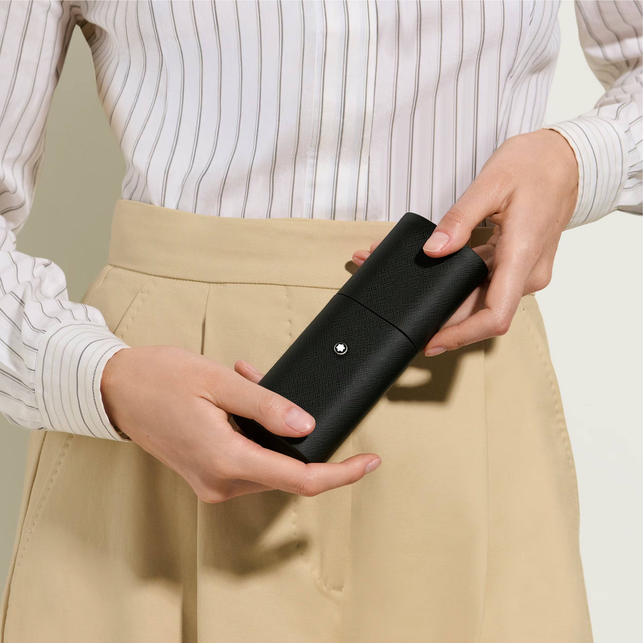 Sartorial 2 Pen Pouch Rigid Black