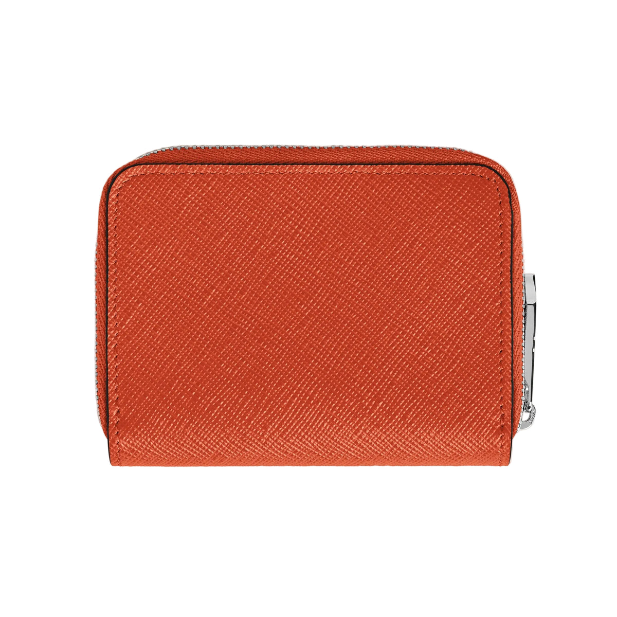 Sartorial Tangerine Mini Wallet with Zip 2cc