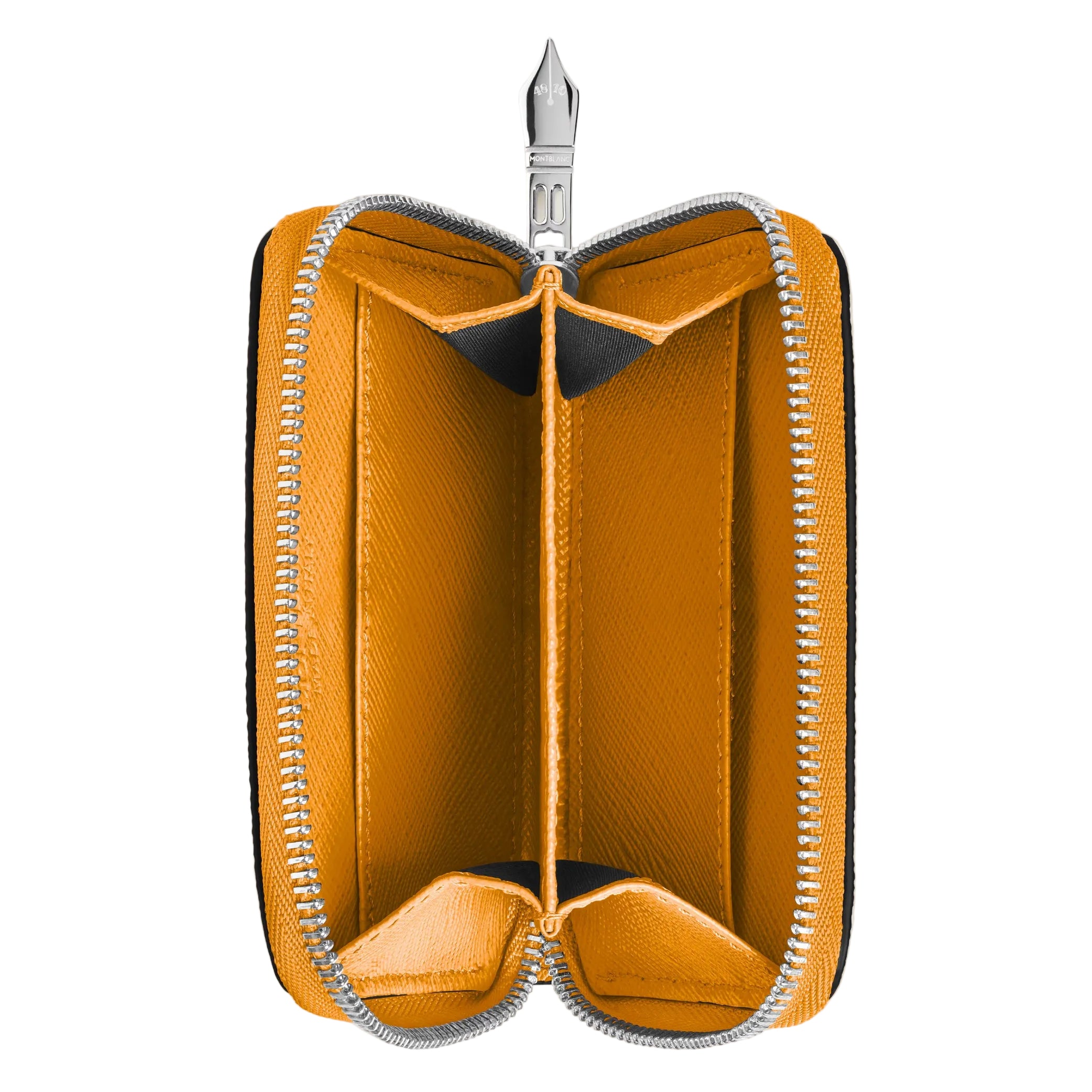 Sartorial Saffron Mini Wallet with Zip 2cc