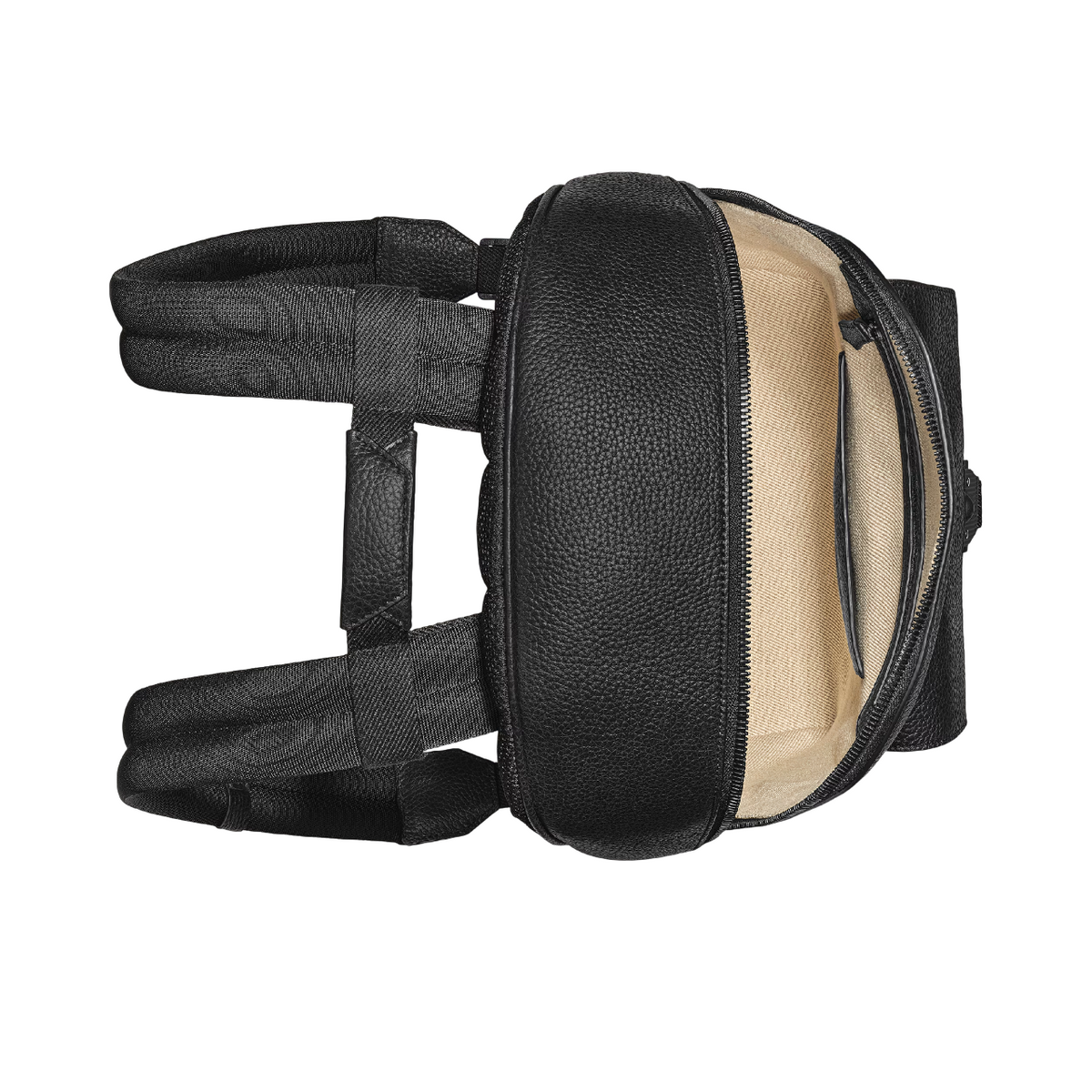 Grain Black Backpack With M-Lock 4810 Buckle