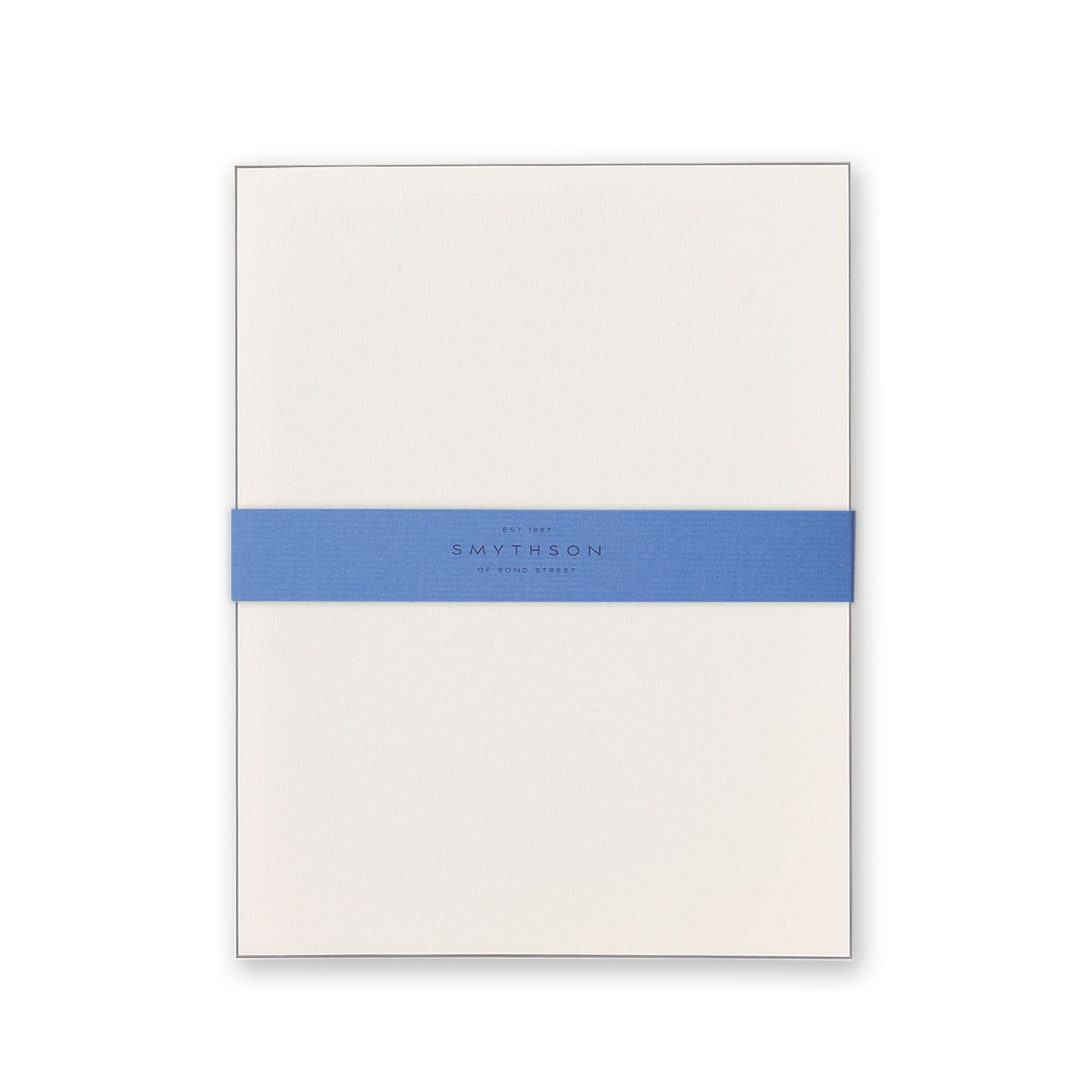Bordered Kings Writing Paper Grey