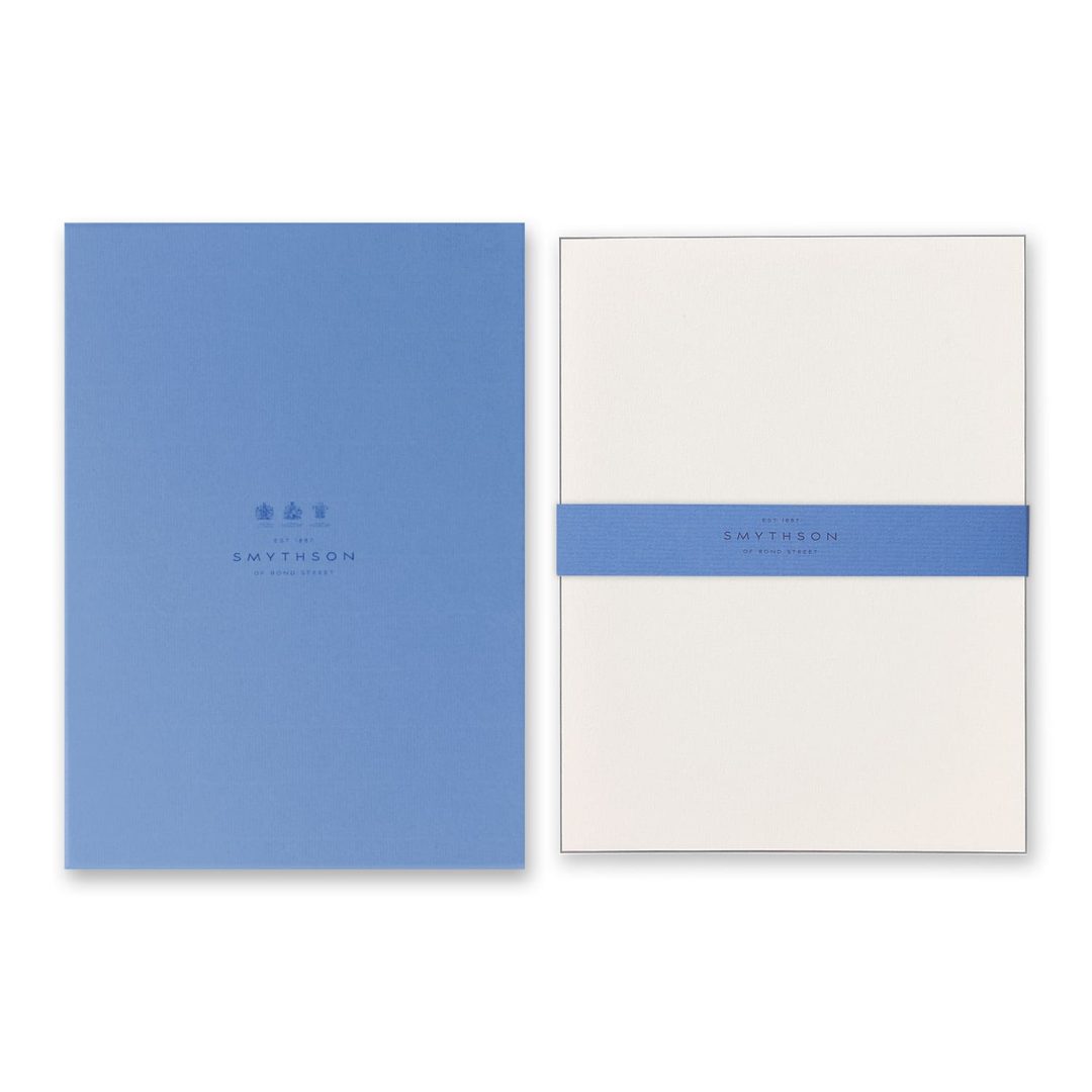Bordered Kings Writing Paper Grey