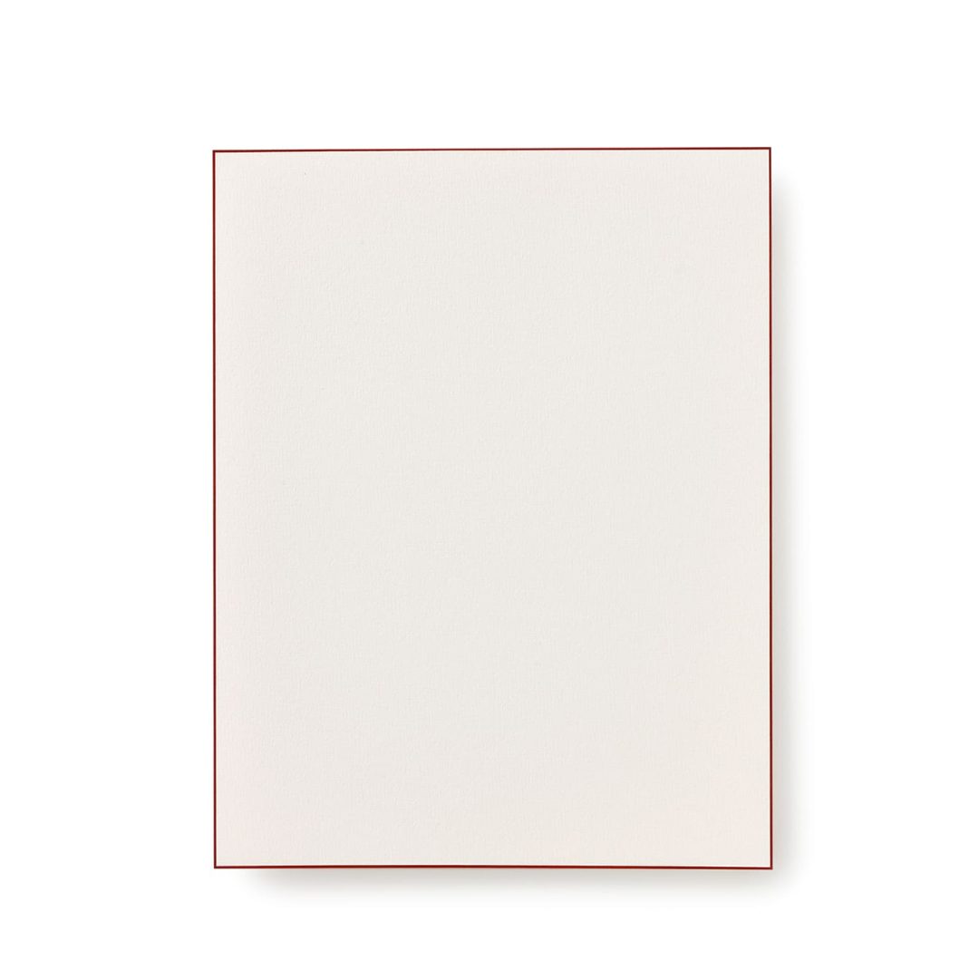 Bordered Kings Writing Paper Poinsettia Red