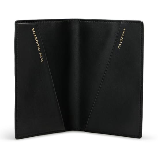 Passport Cover in Scarlet Red Panama