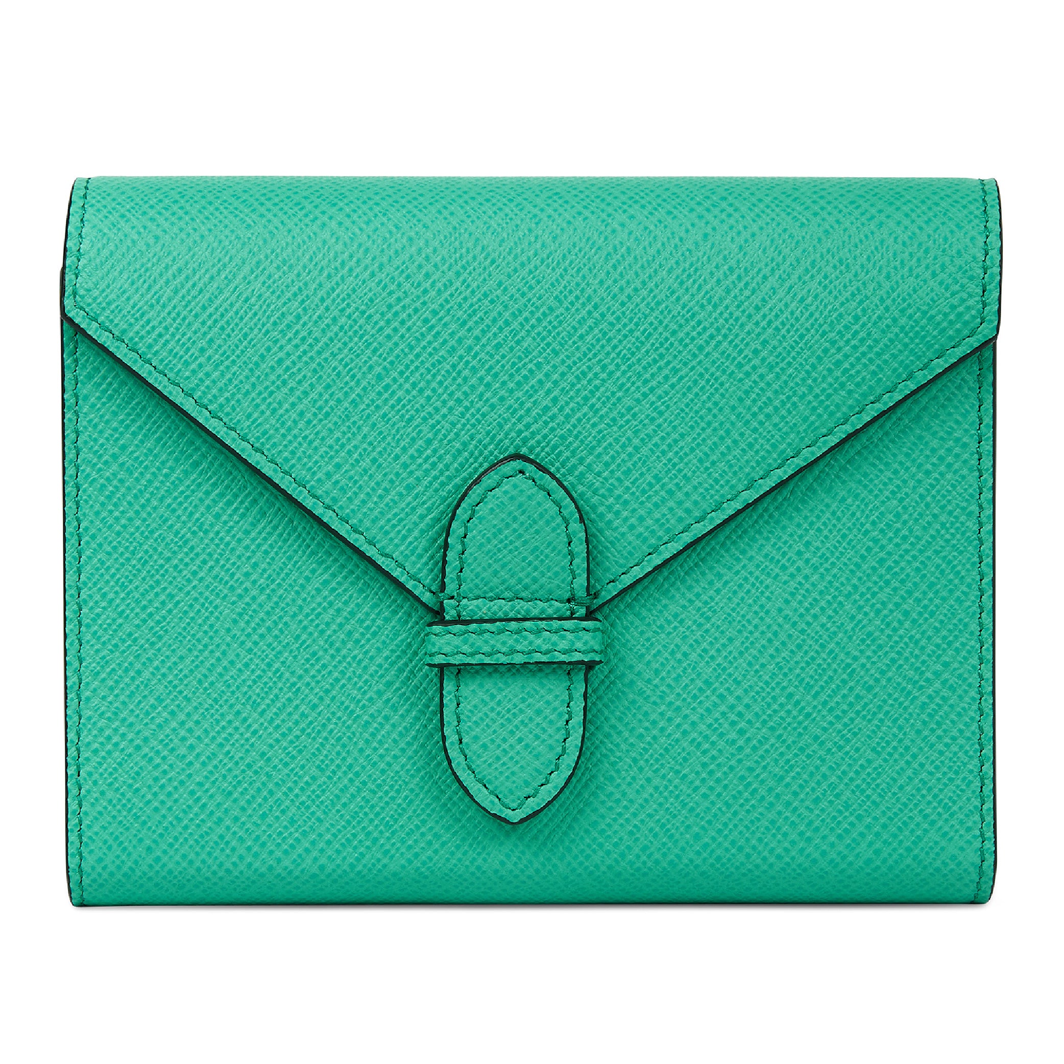 Double Playing Cards Case in Jade Green Panama