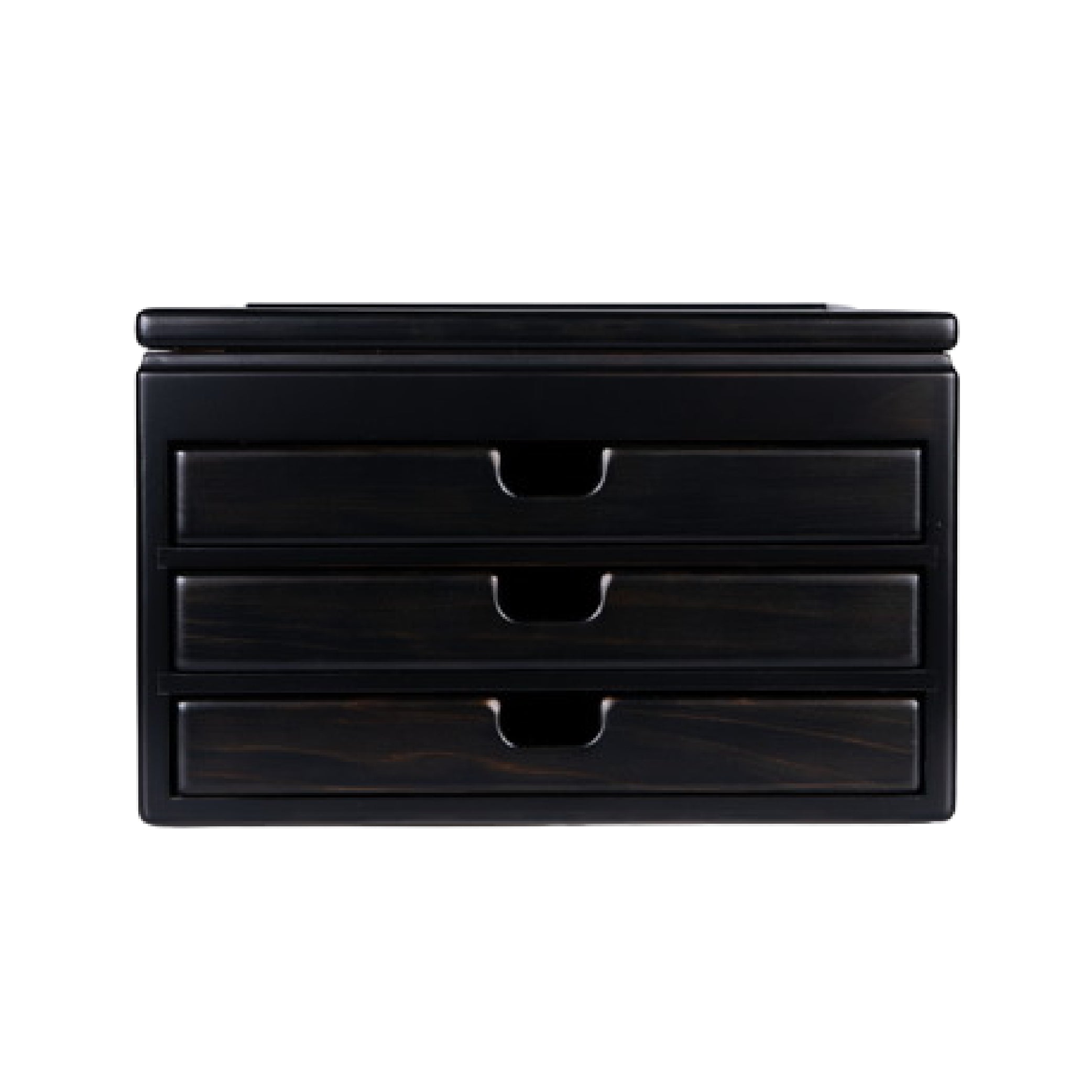 Wooden 40 Fountain Pen Box Black