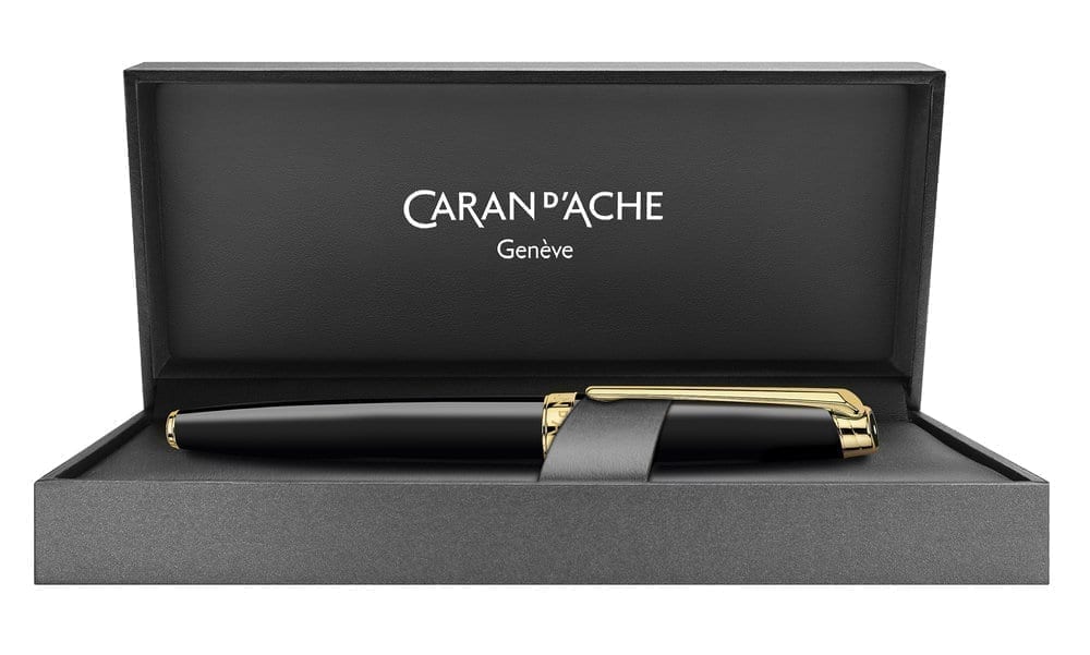 Leman Ebony Black Gold Rollerball