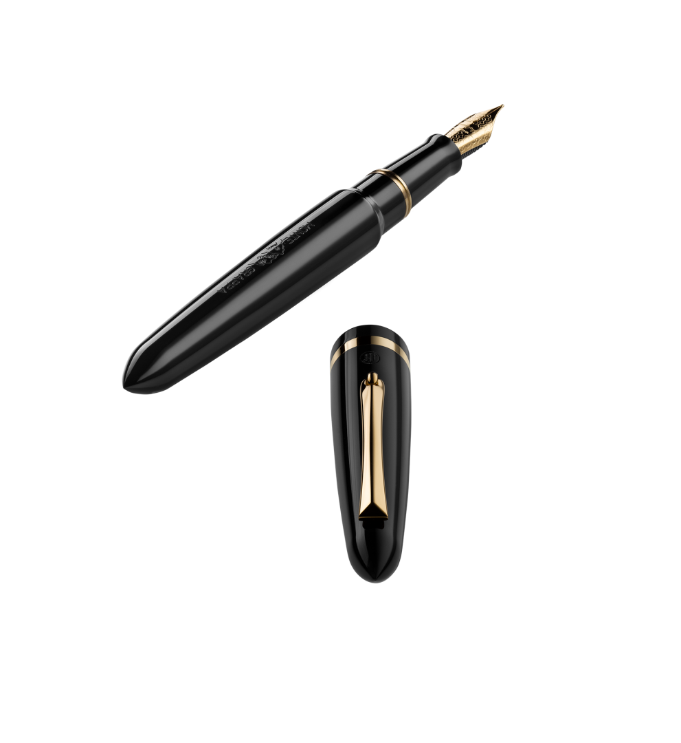 Venetia Black Fountain Pen