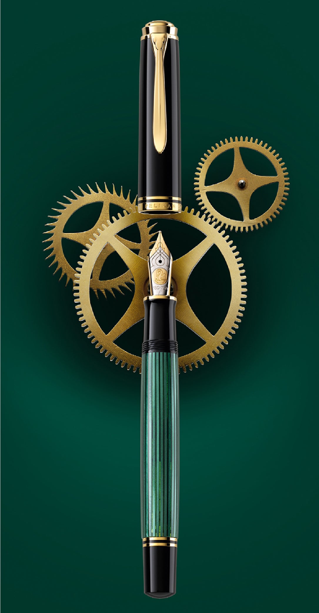 Souverän M1000 Black & Green Fountain Pen